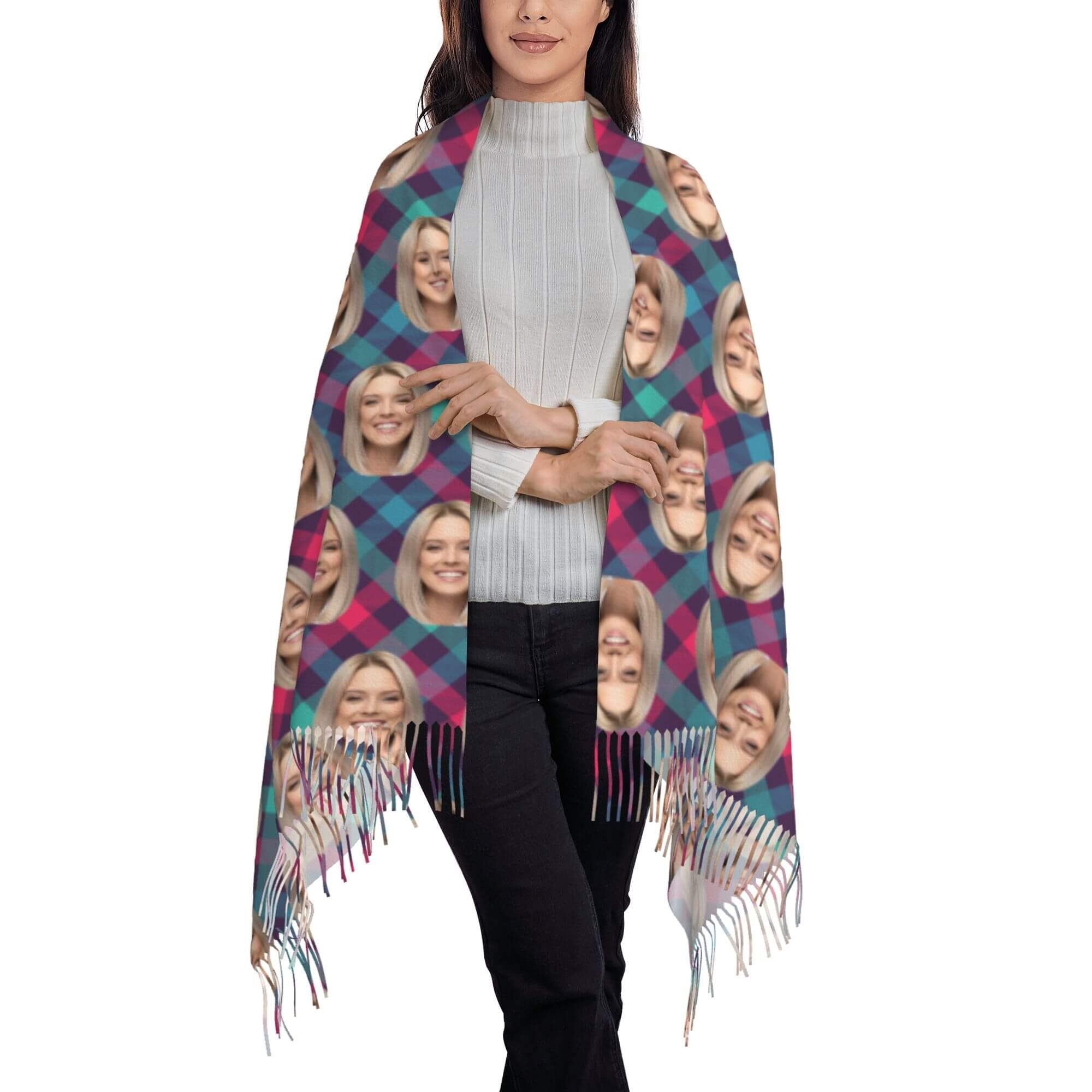 custom photo scarf