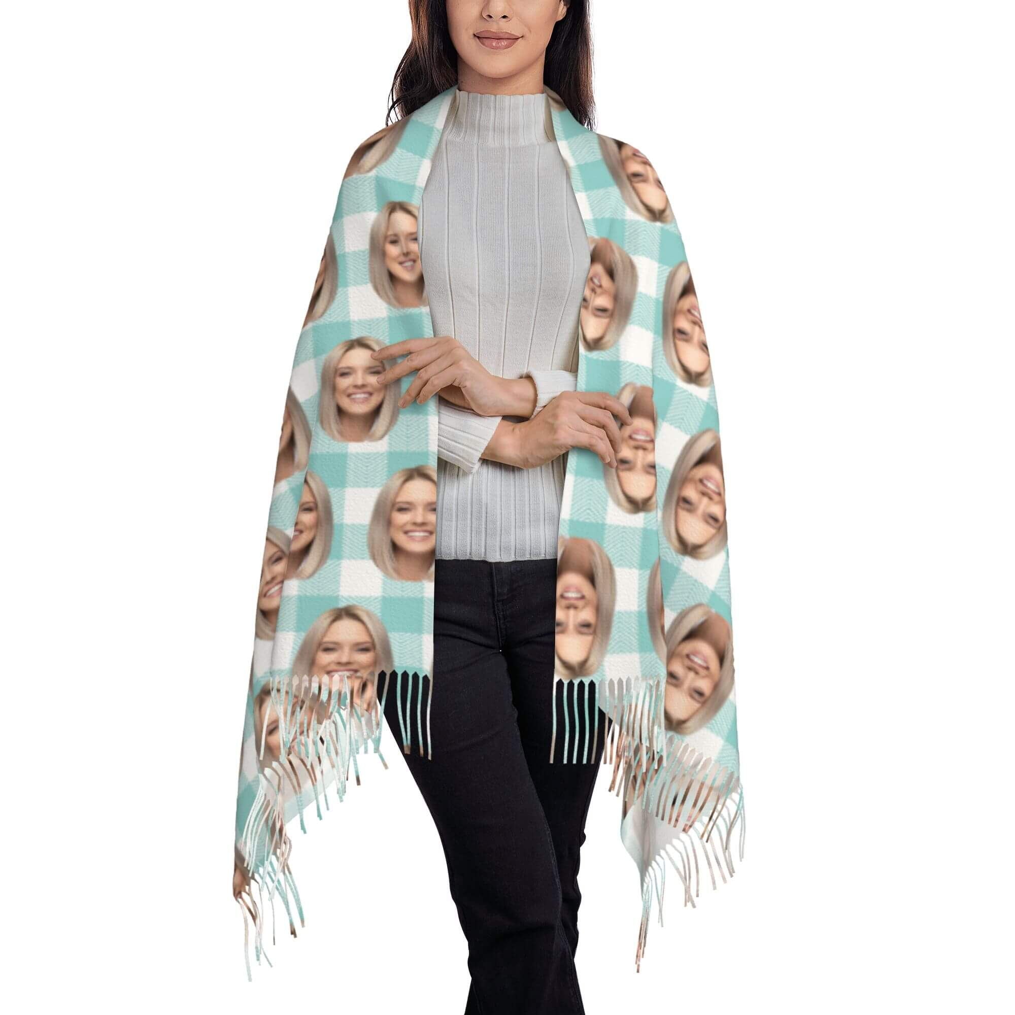 custom photo scarf