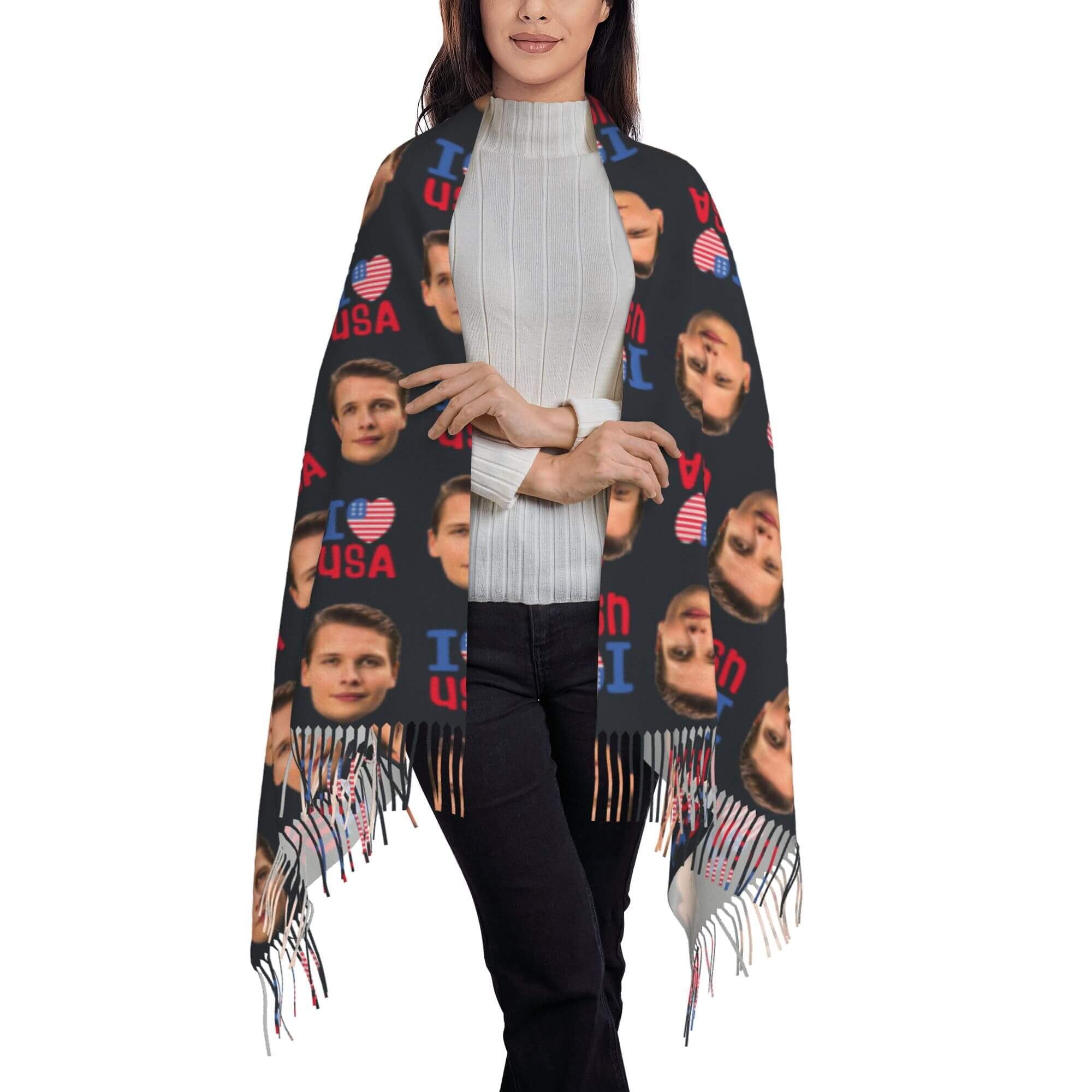 custom photo scarf