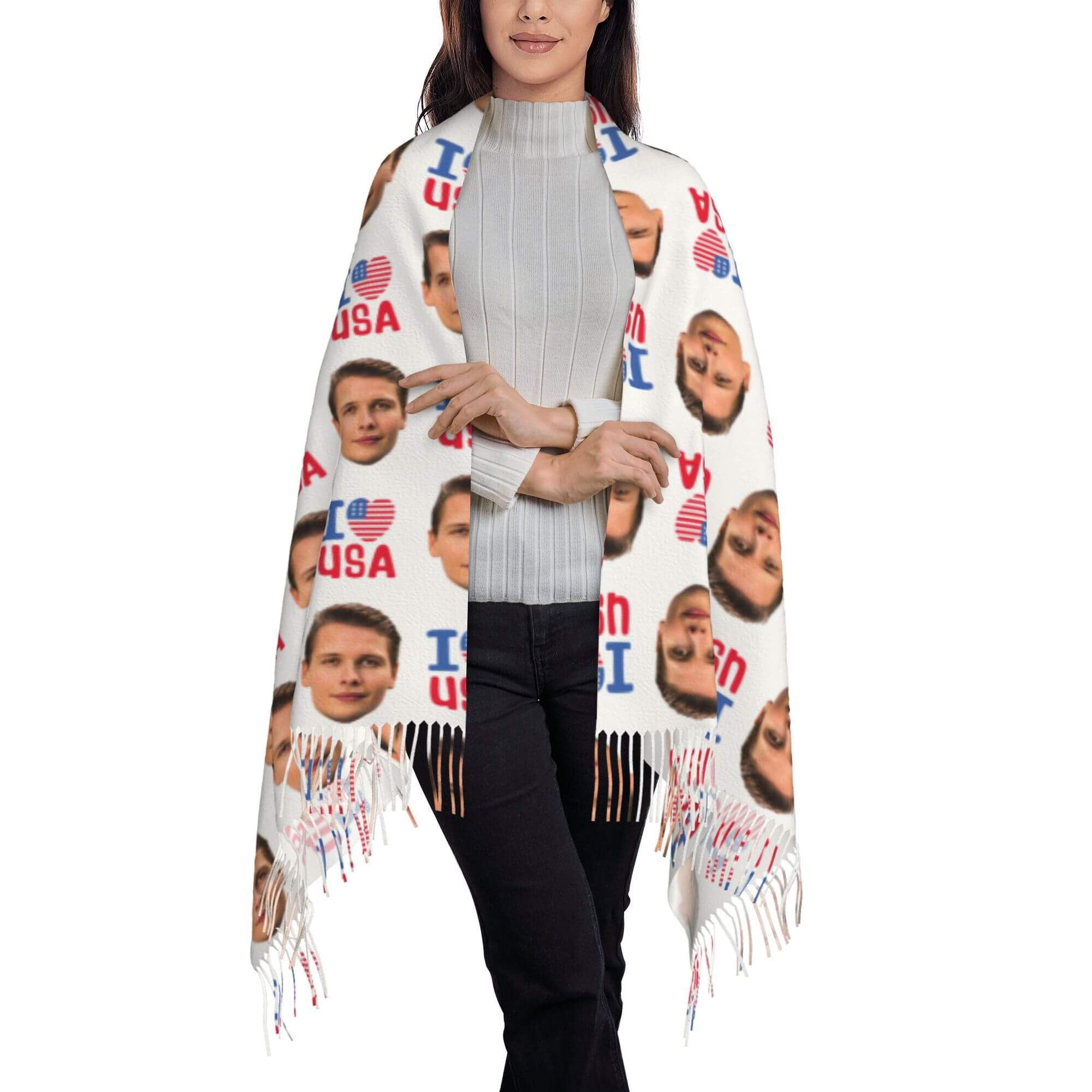custom photo scarf