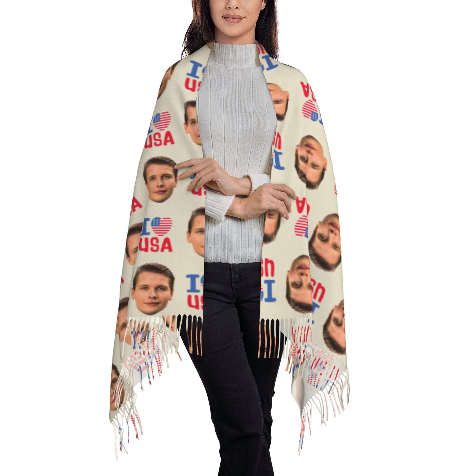 custom photo scarf
