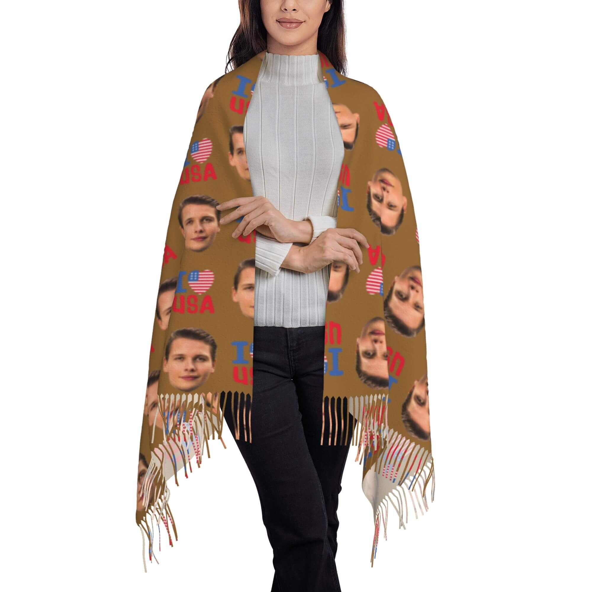custom photo scarf