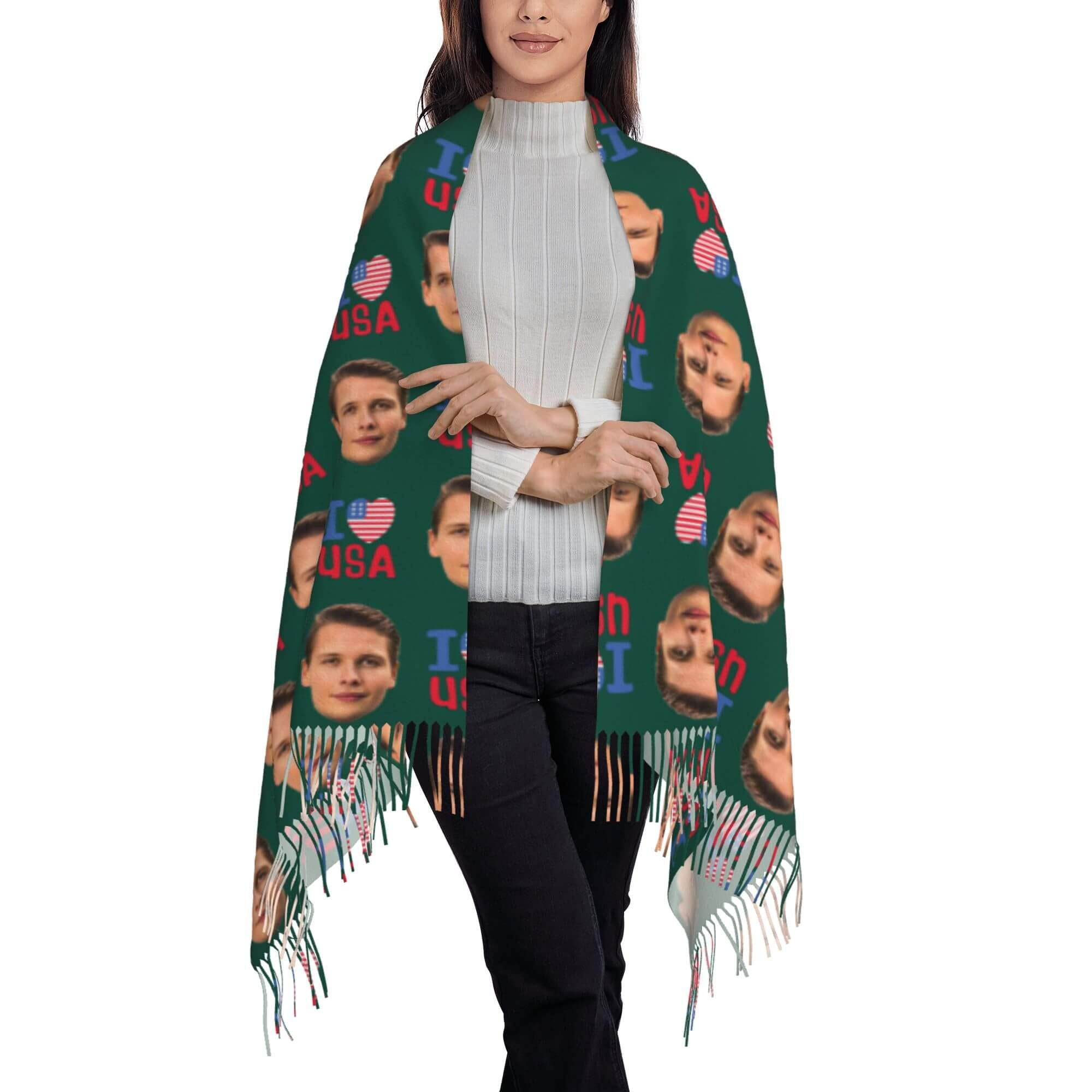 custom photo scarf