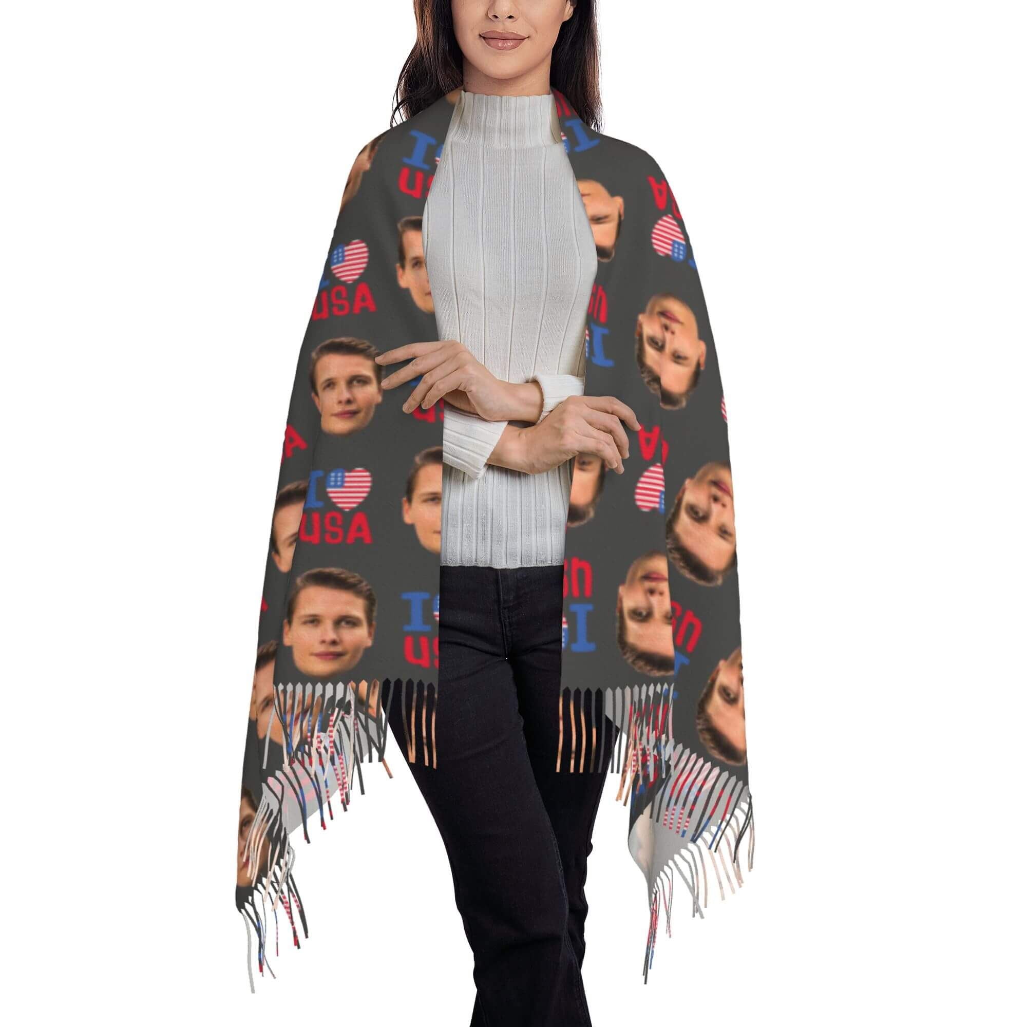 custom photo scarf