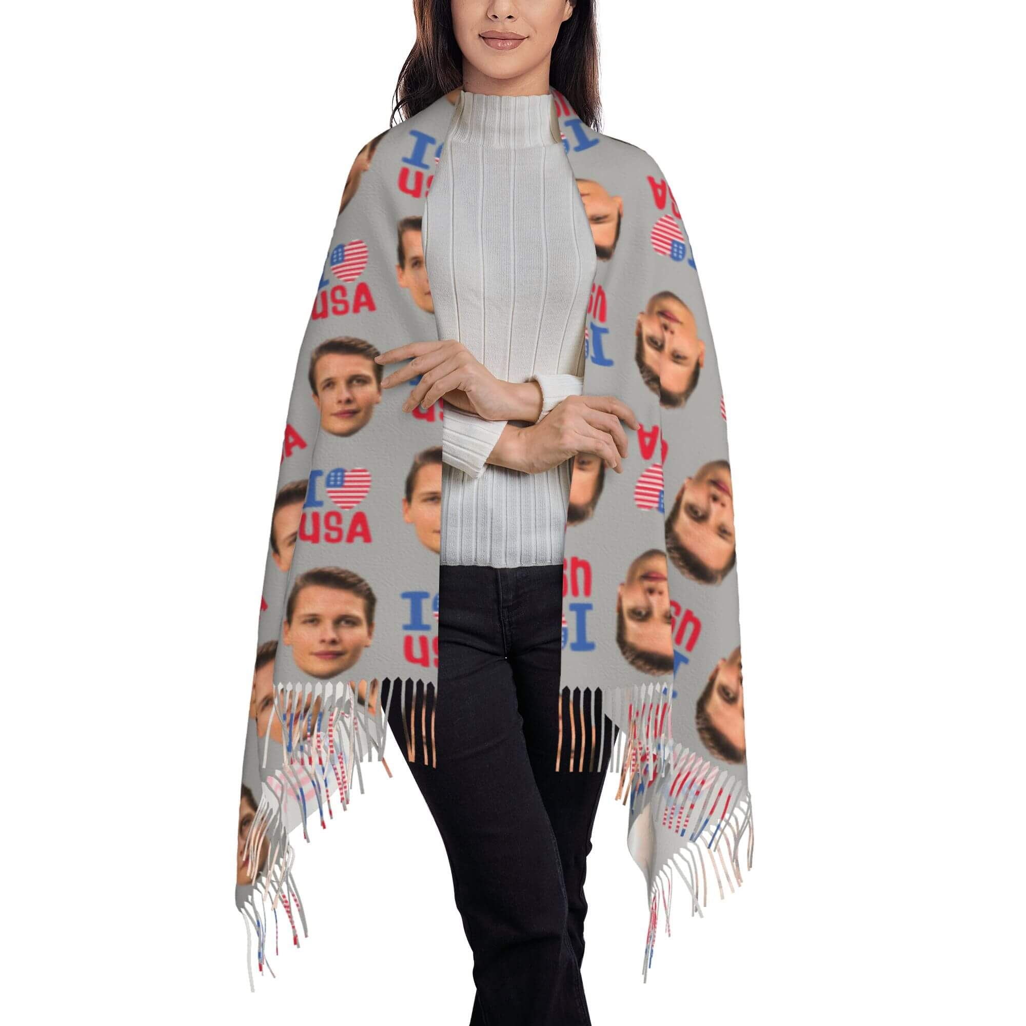 custom photo scarf