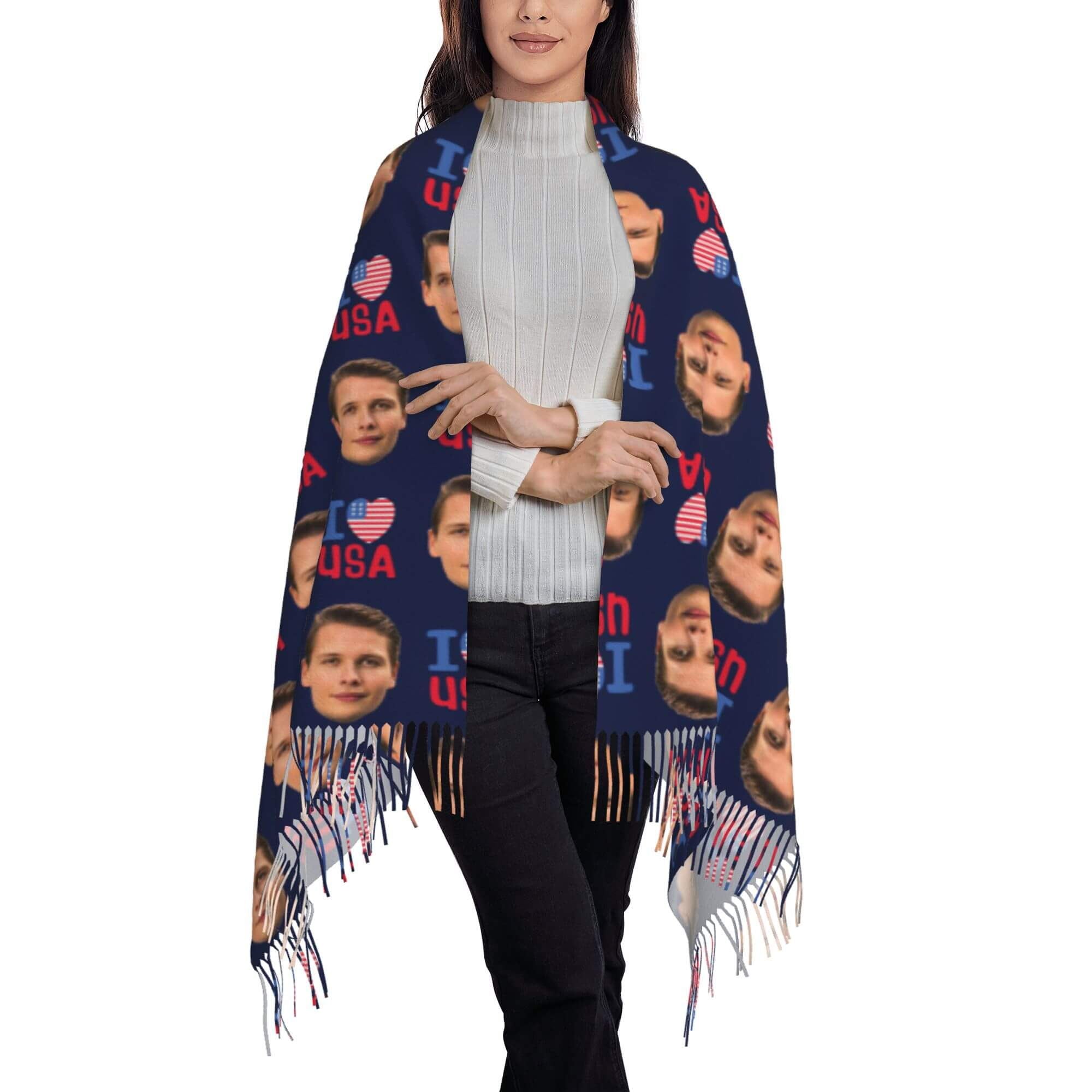 custom photo scarf