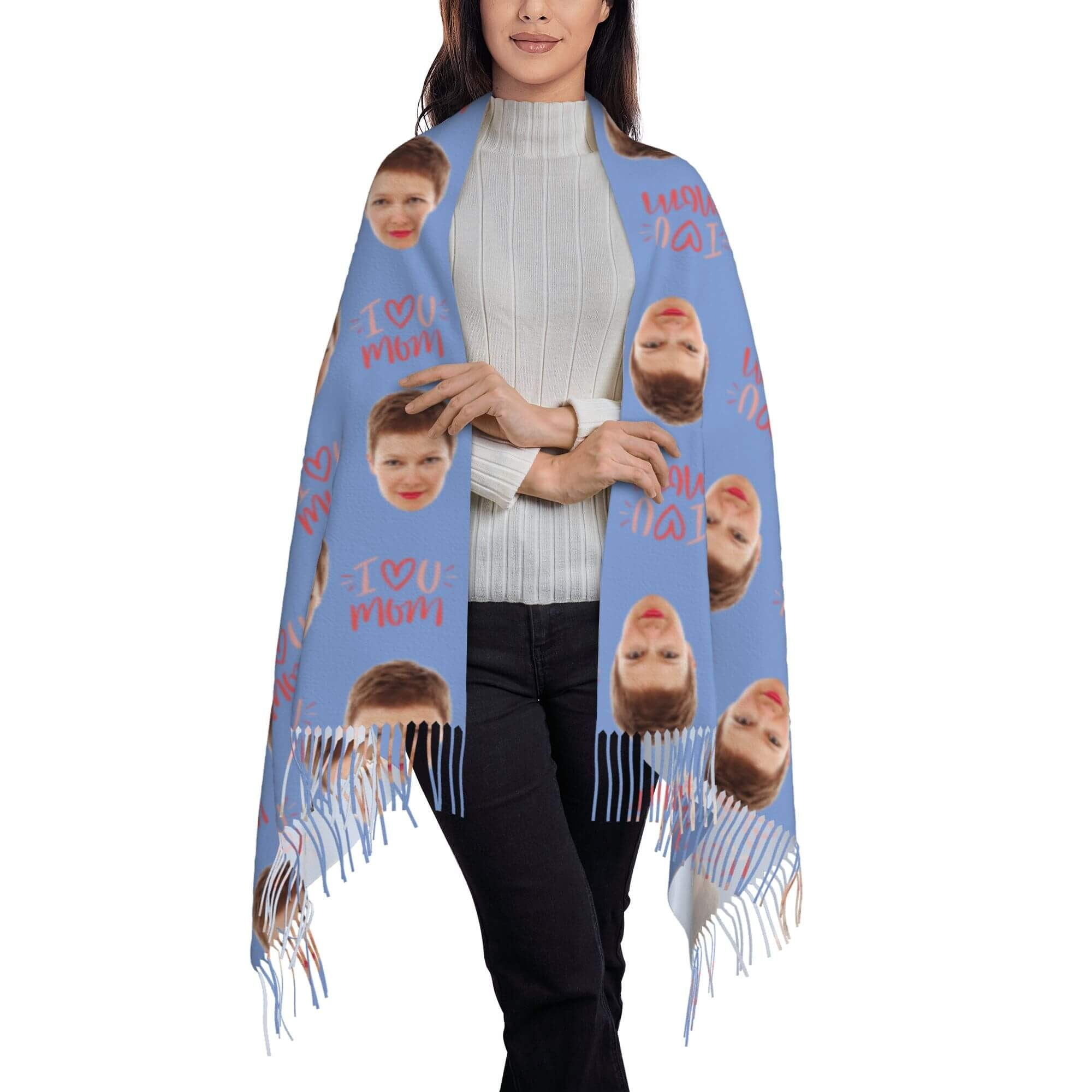 custom photo scarf