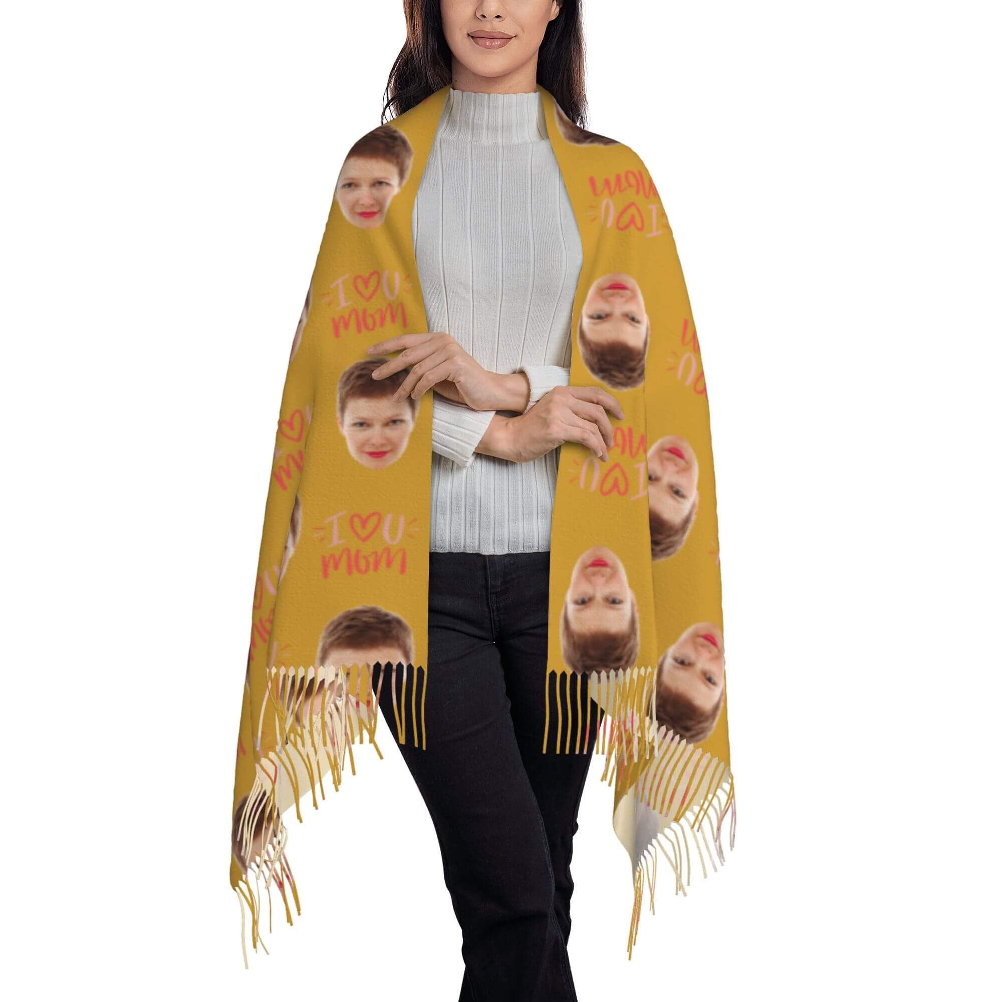 custom photo scarf