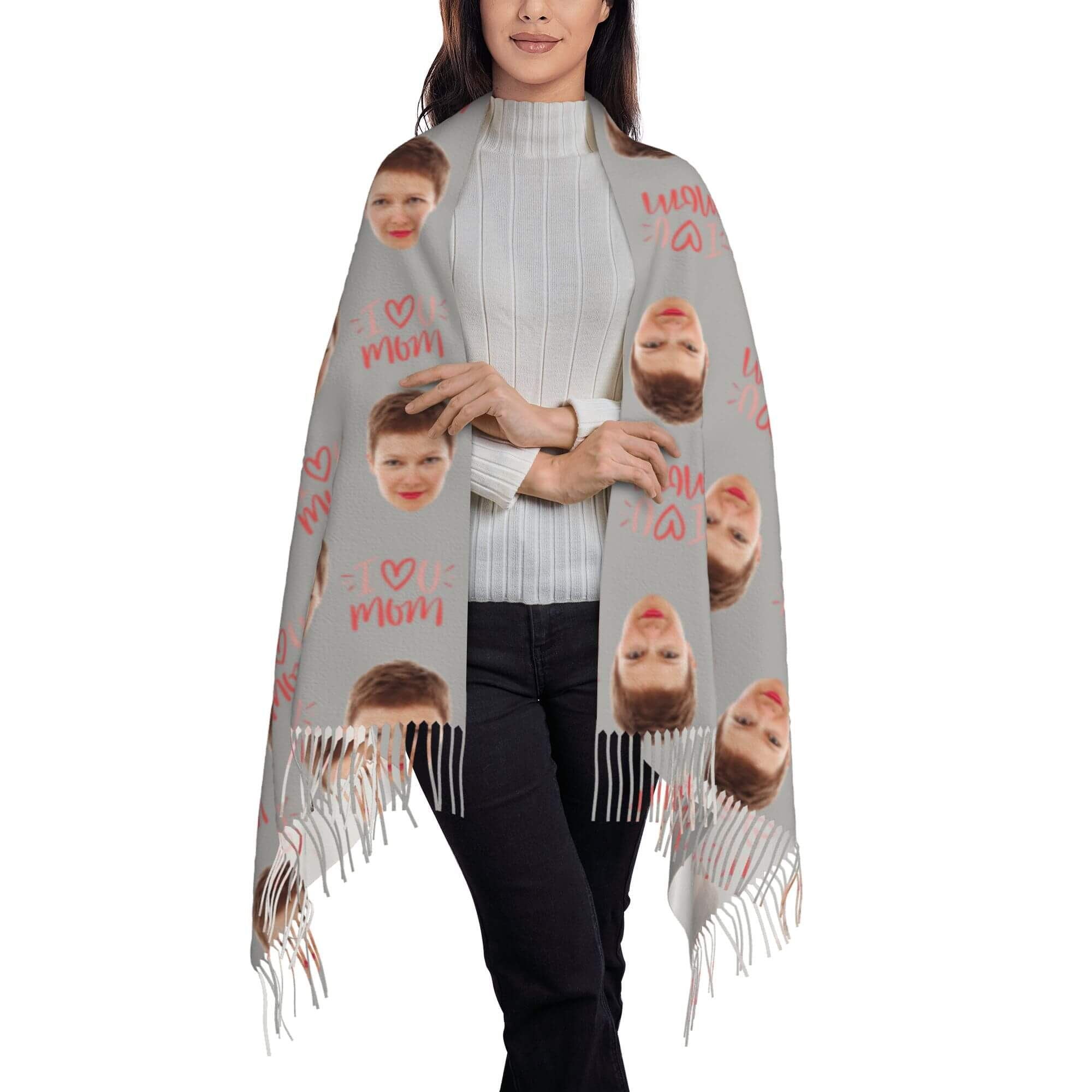 custom photo scarf