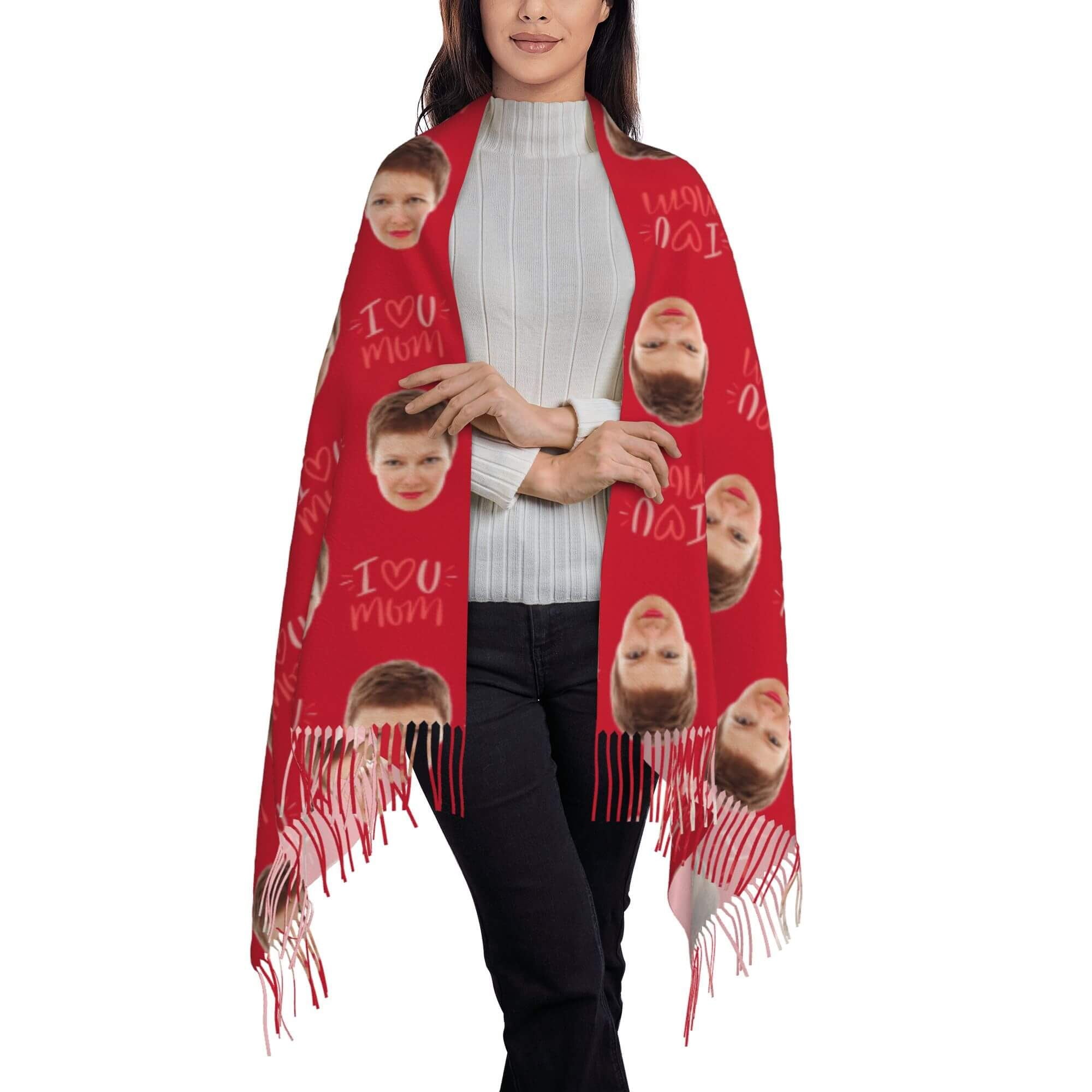 custom photo scarf