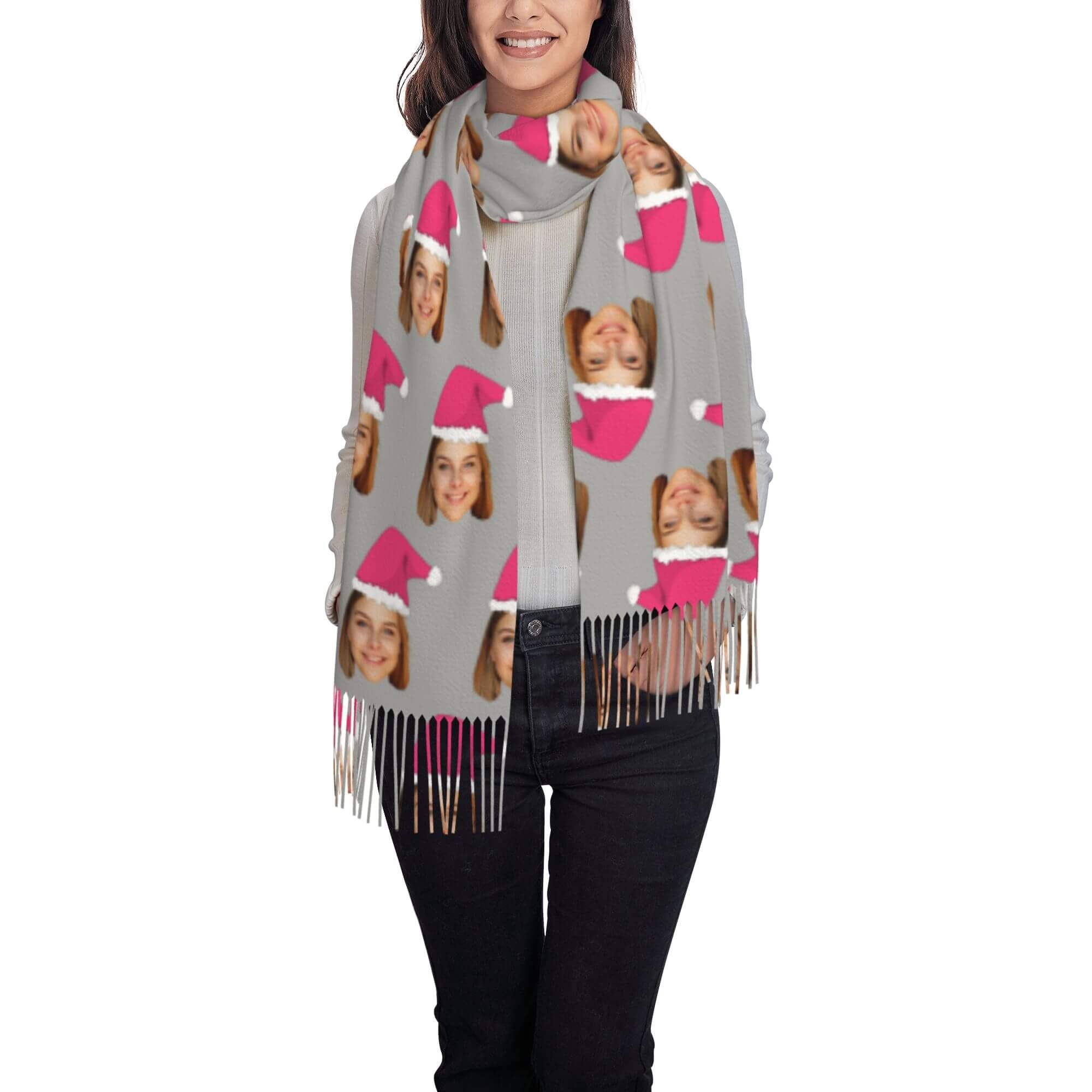 custom photo scarf