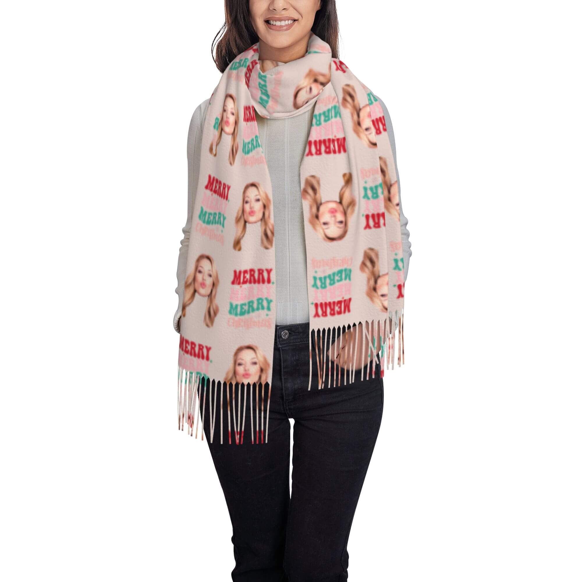 custom photo scarf