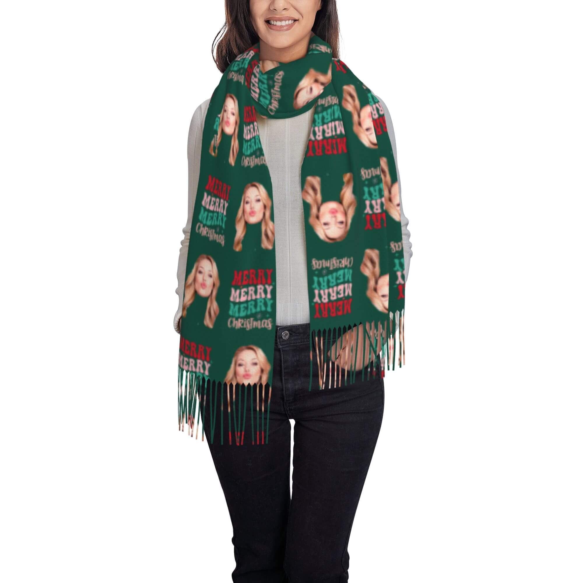 custom photo scarf