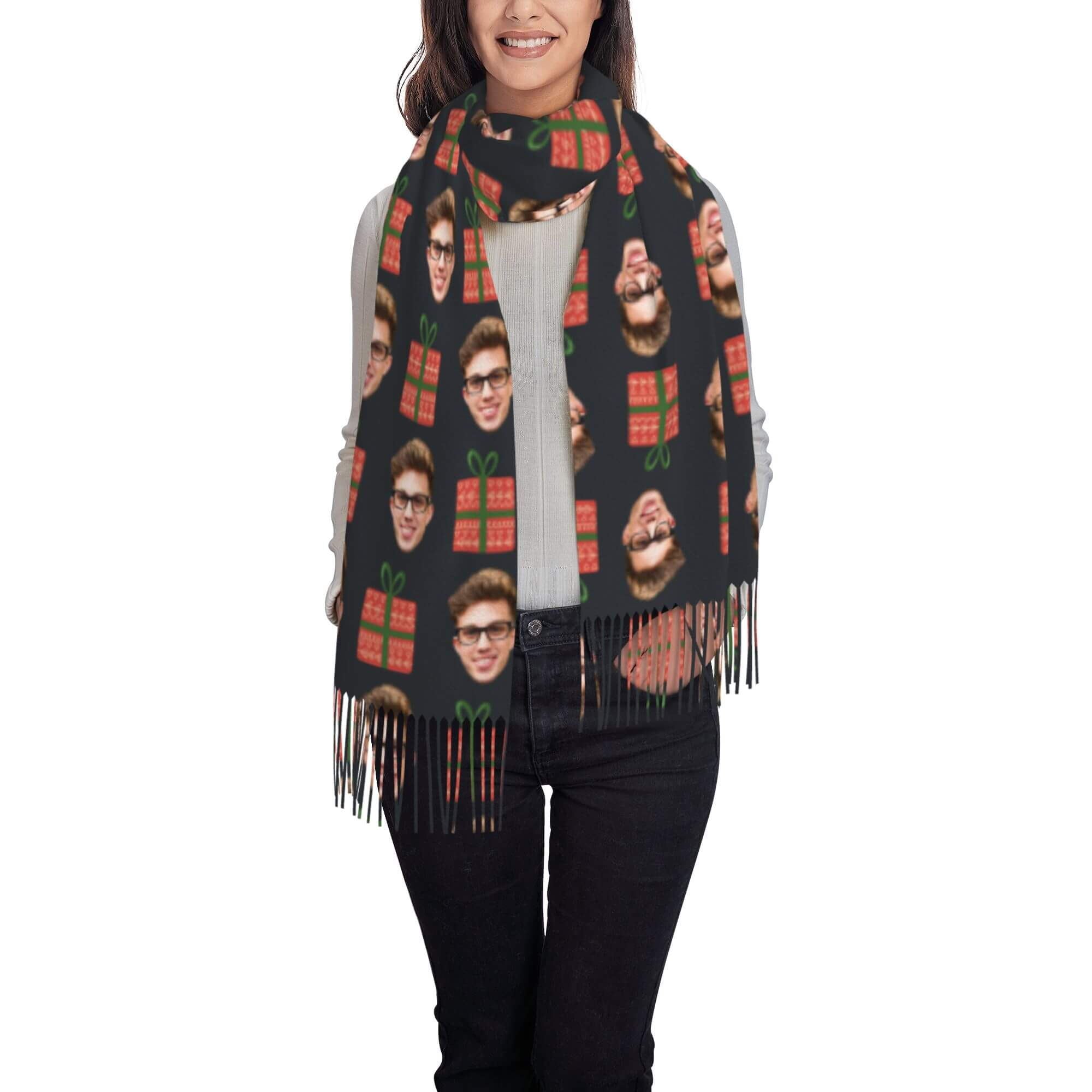 custom photo scarf