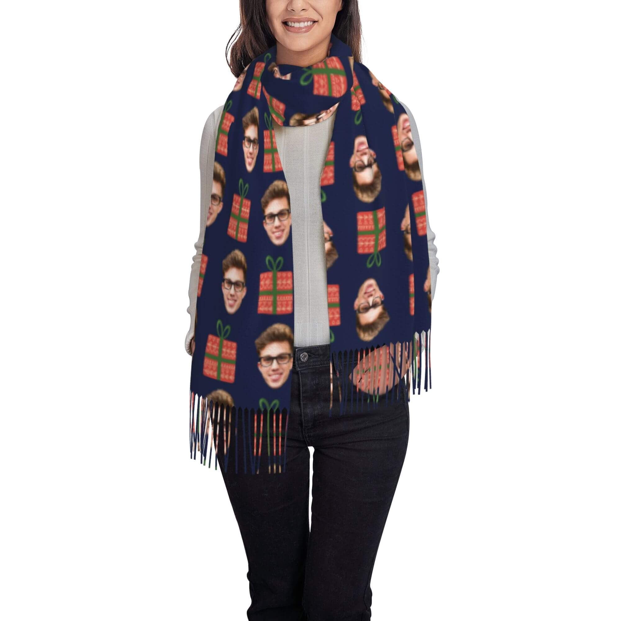 custom photo scarf