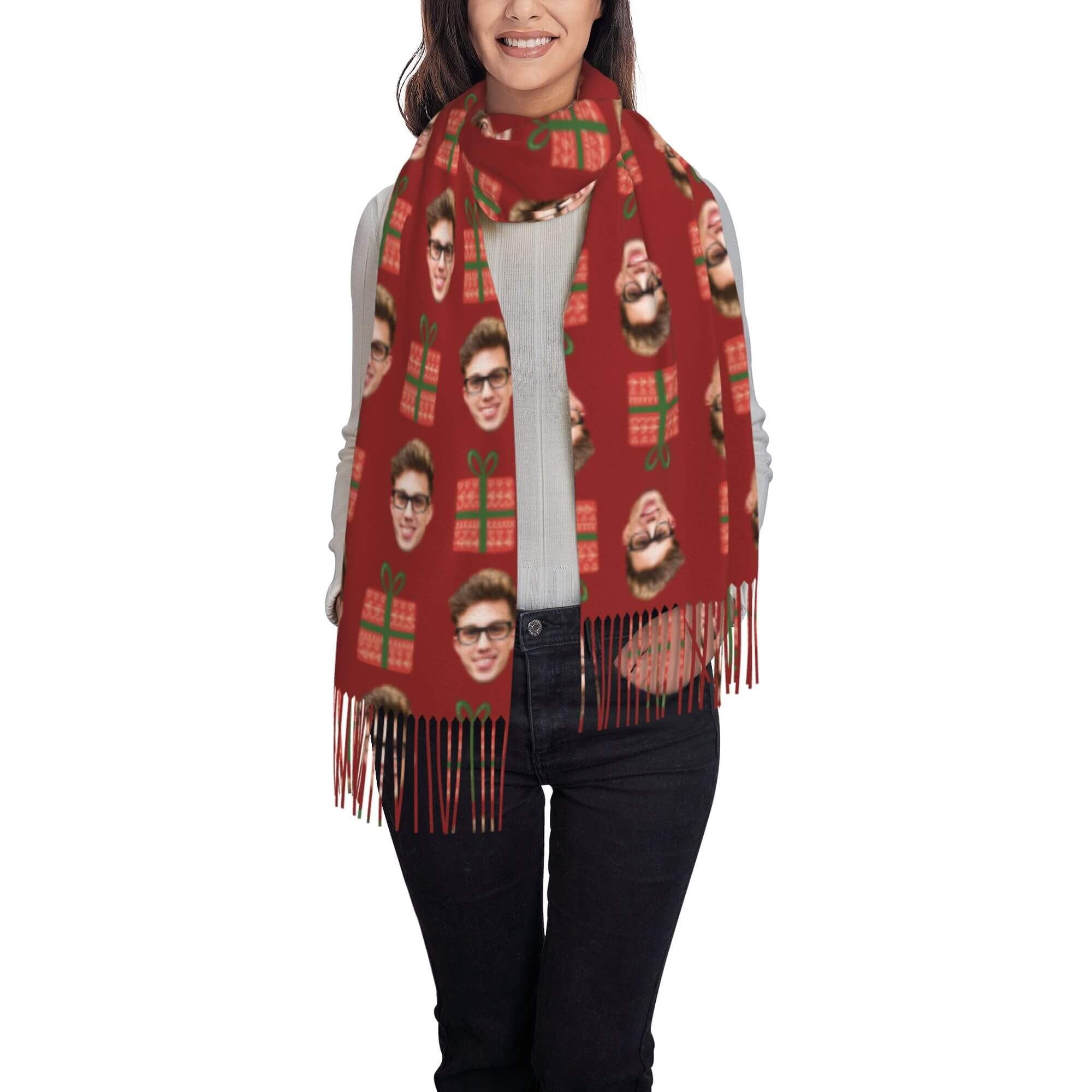 custom photo scarf