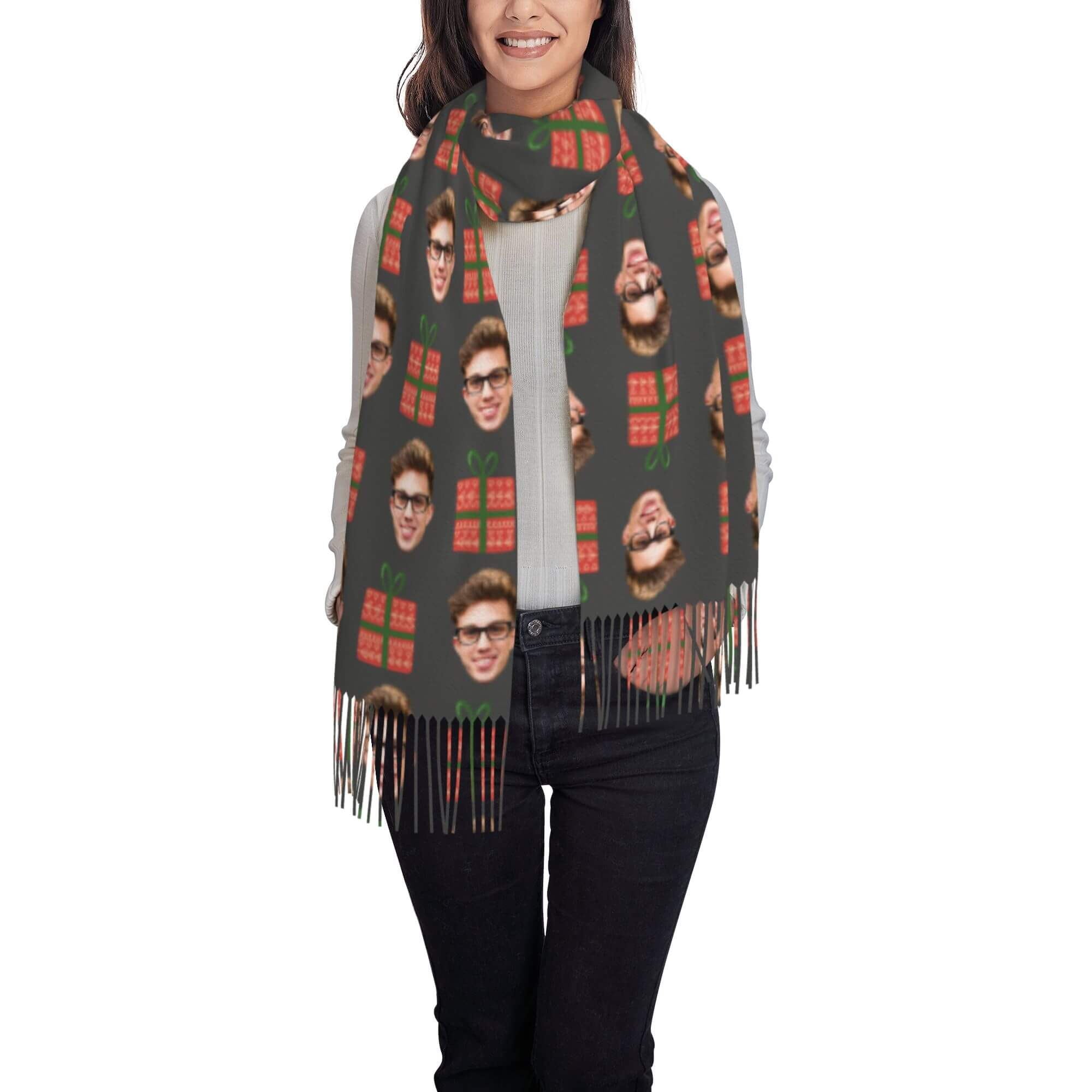custom photo scarf