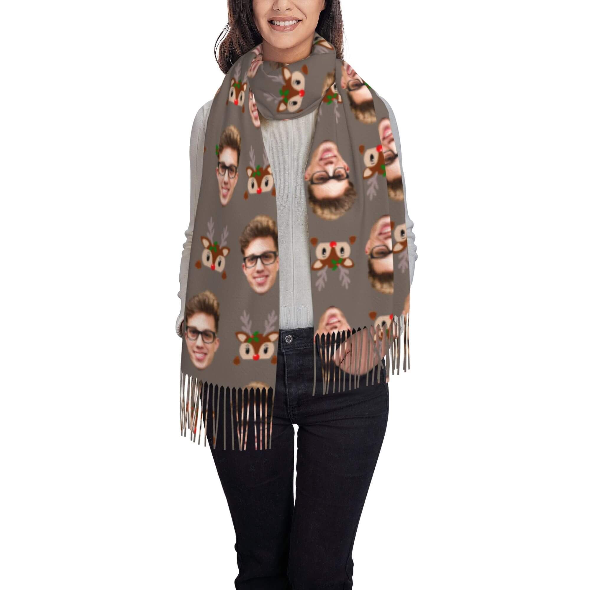 custom photo scarf