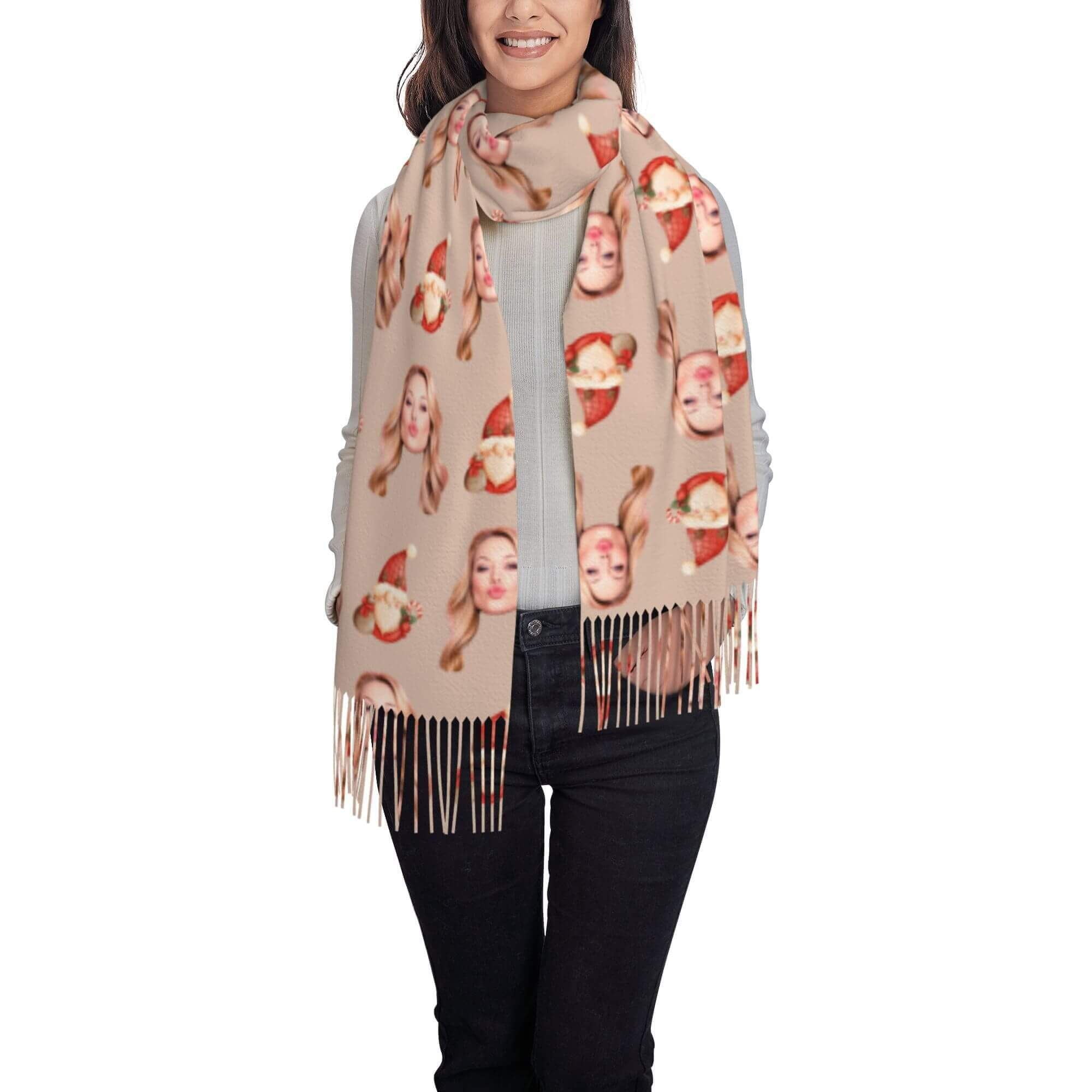 custom photo scarf
