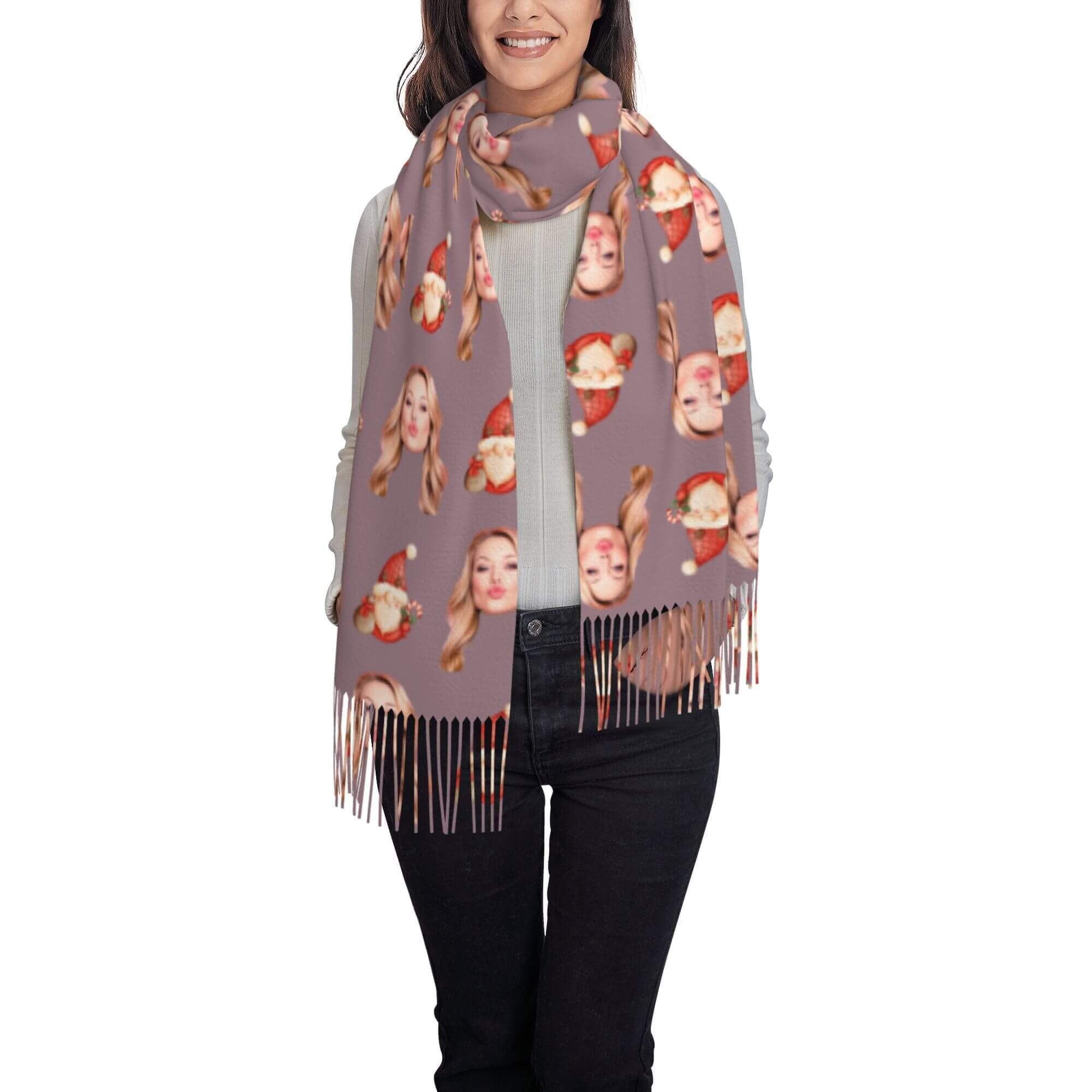 custom photo scarf