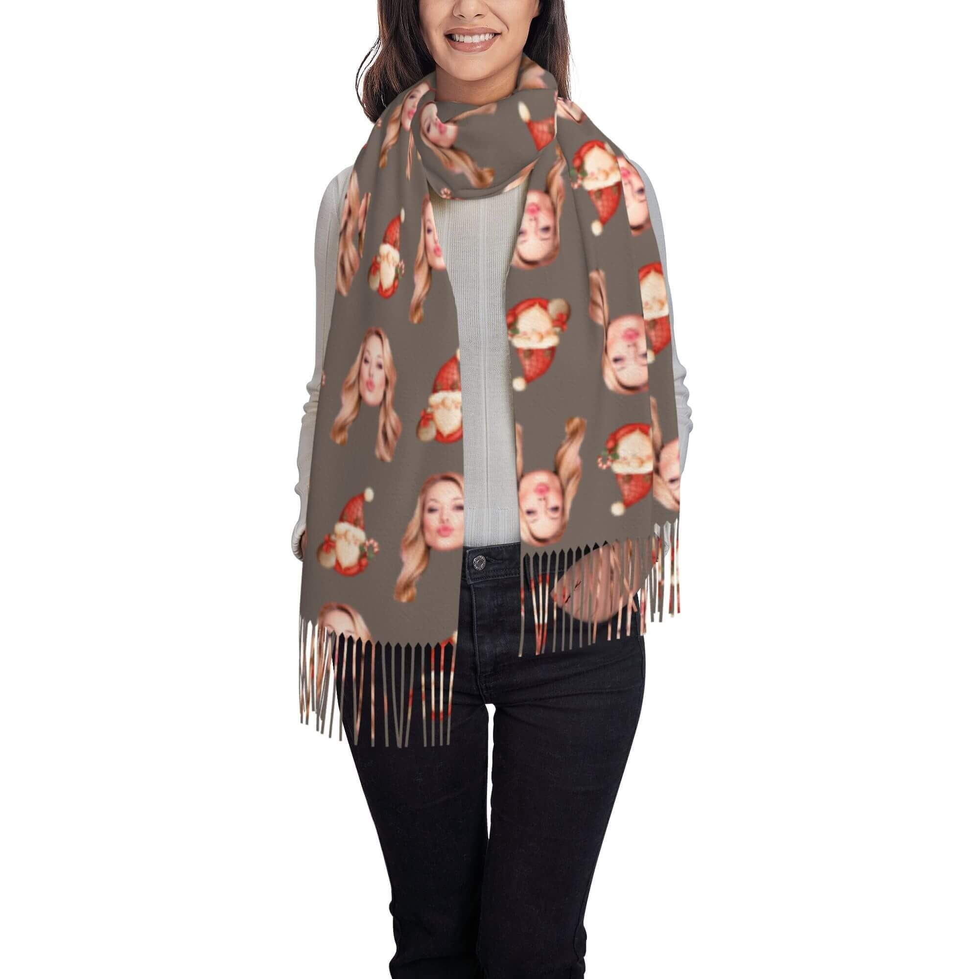 custom photo scarf