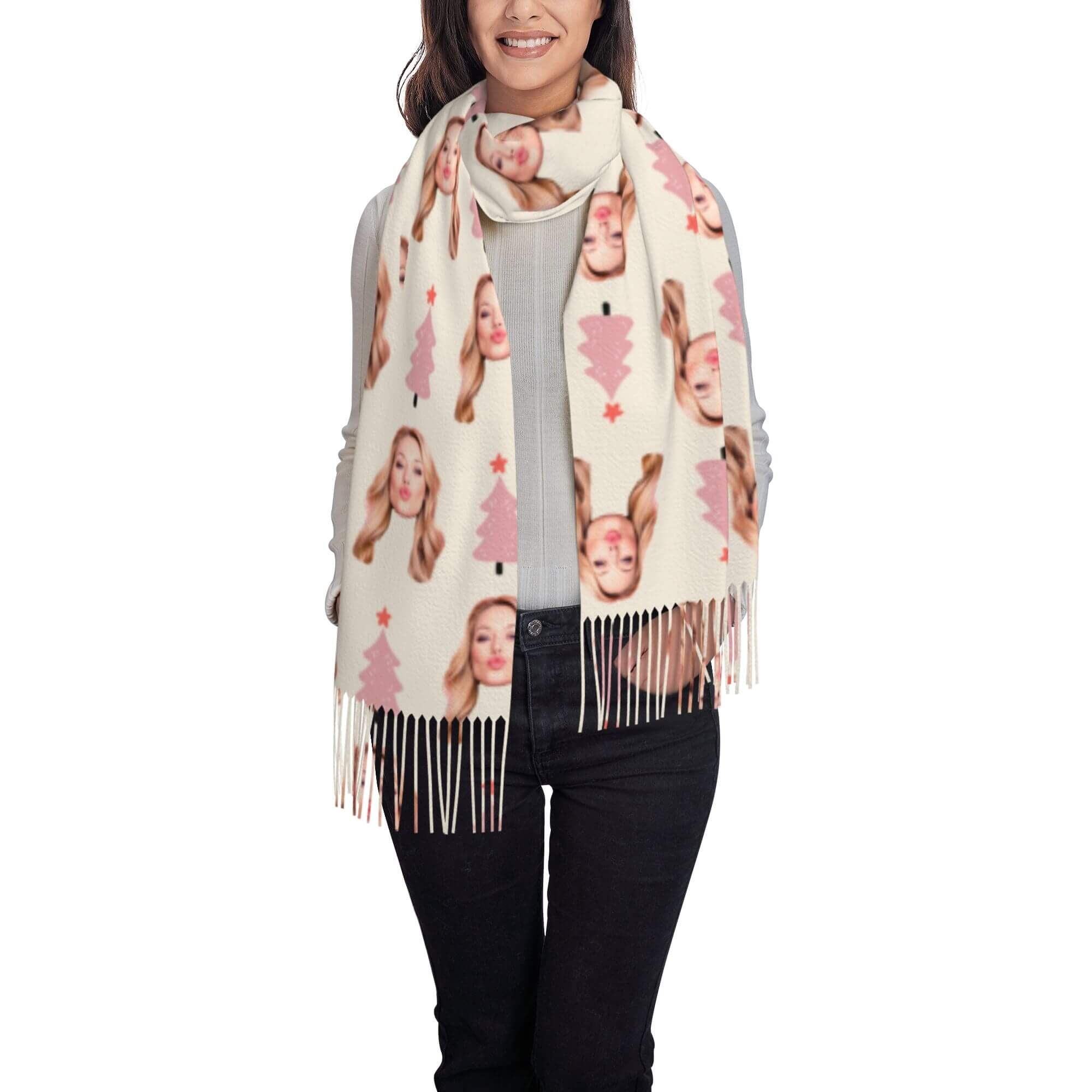 custom photo scarf