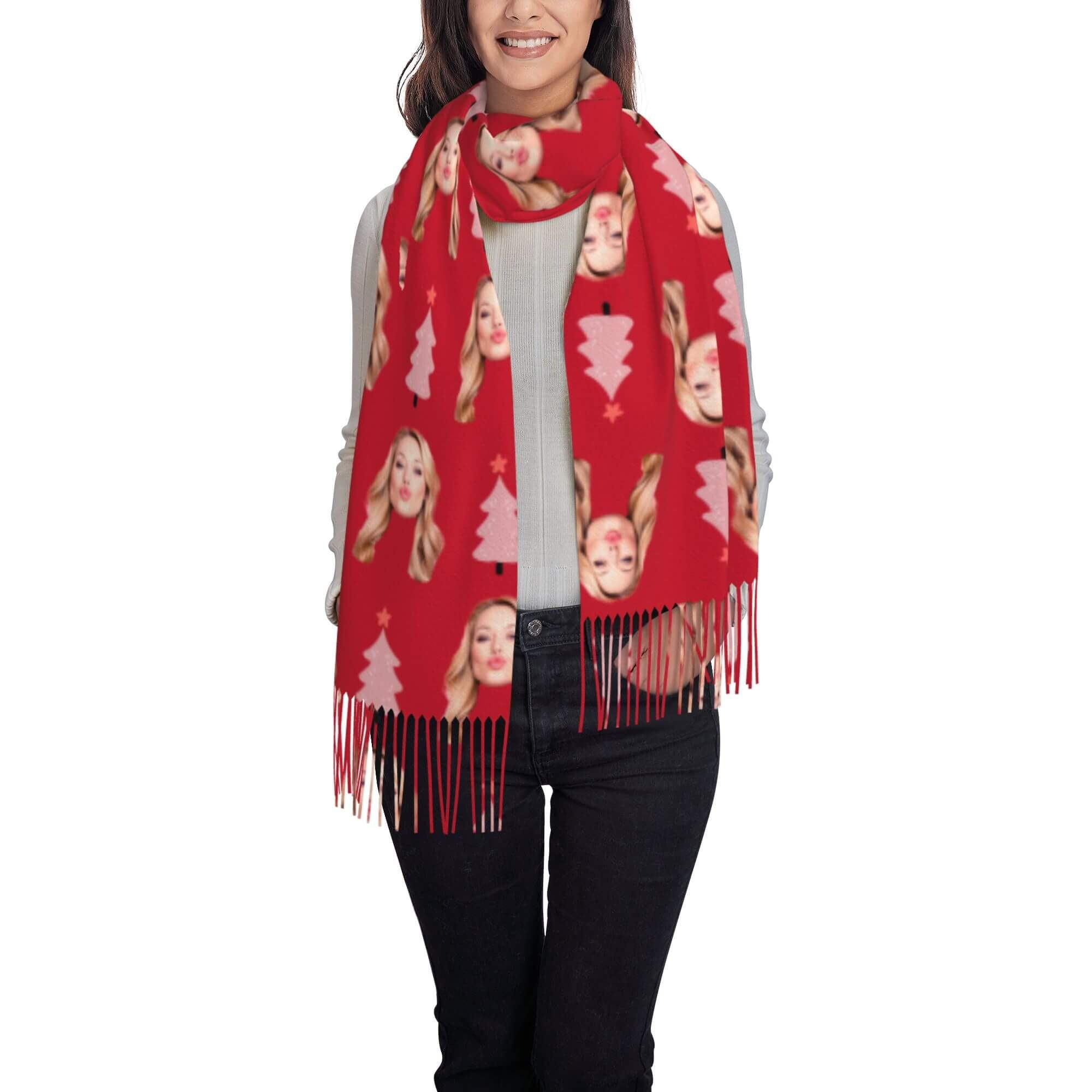 custom photo scarf