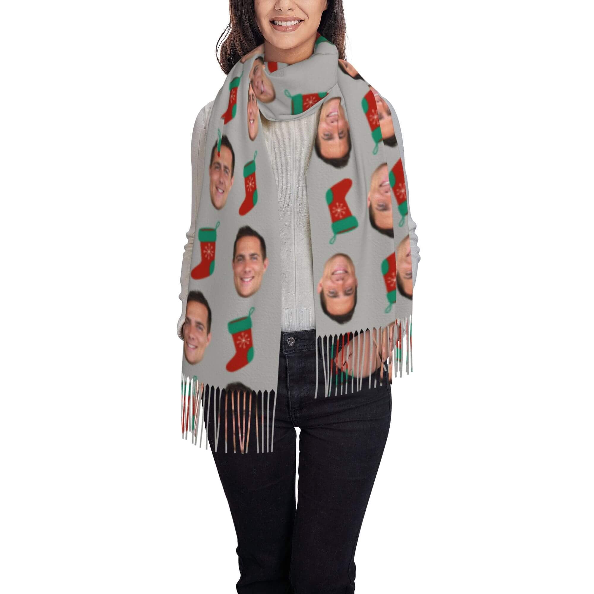 custom photo scarf