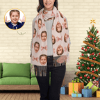 Custom Scarf Bow Tie Personalized Photo Scarf Soft Winter Scarfs