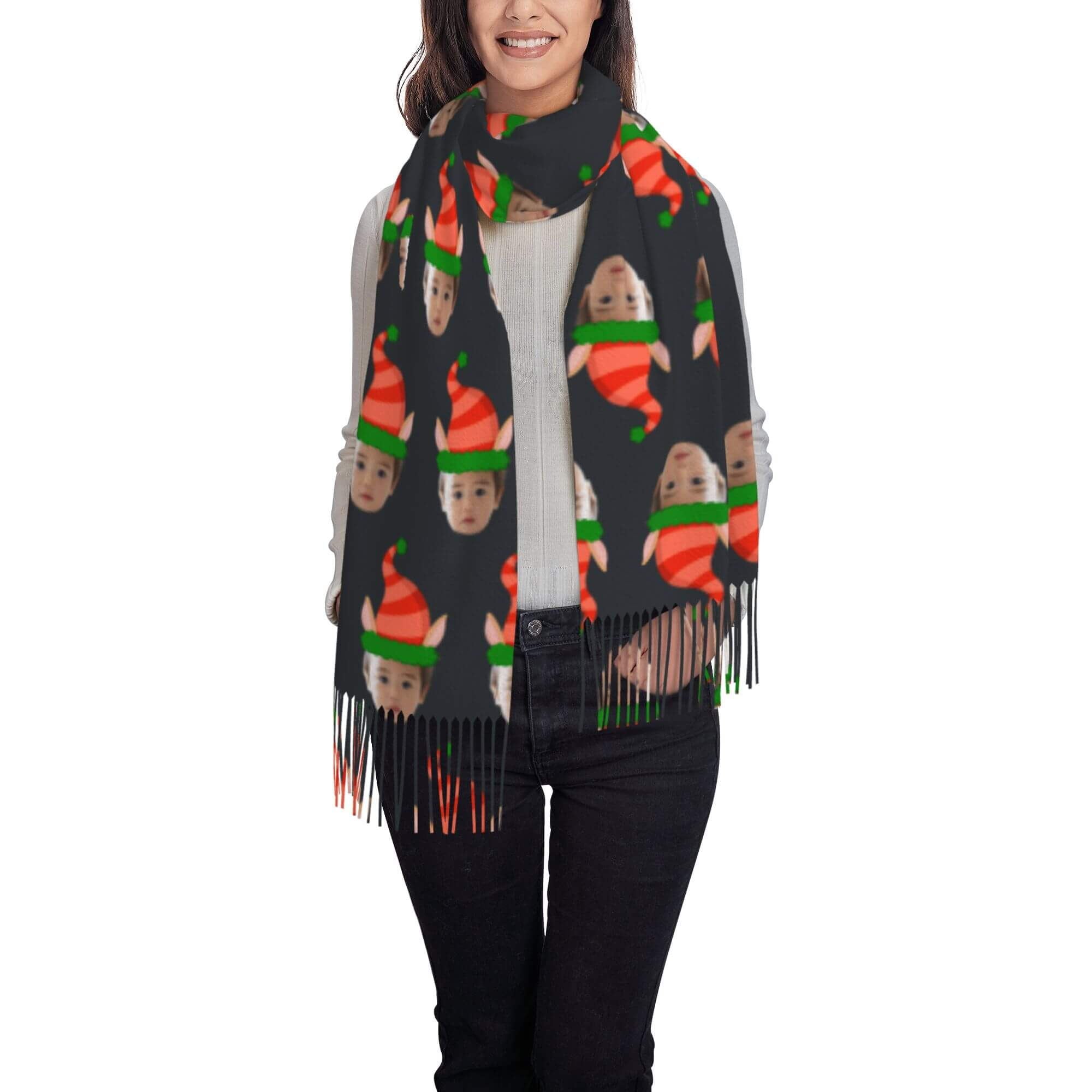 custom photo scarf