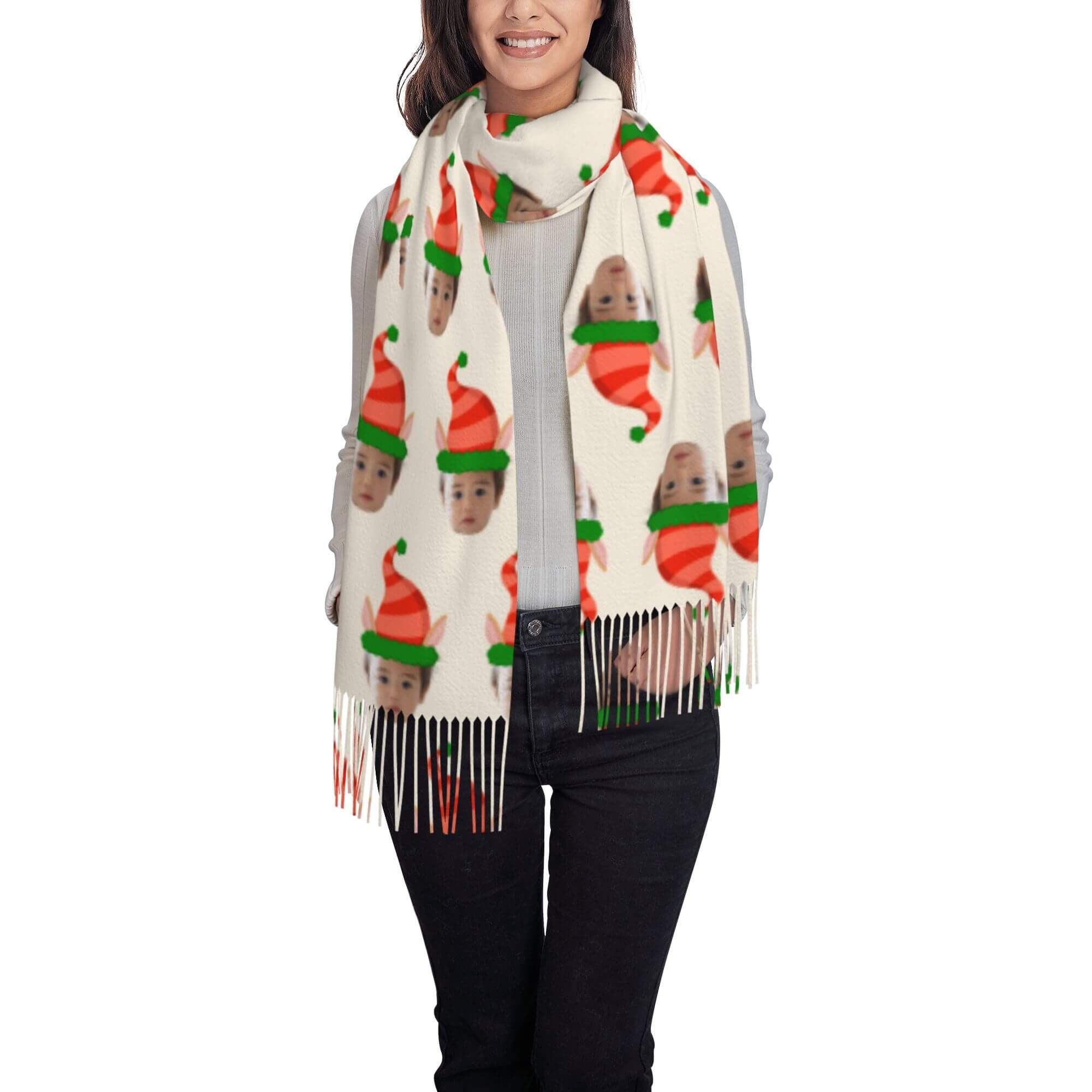 custom photo scarf