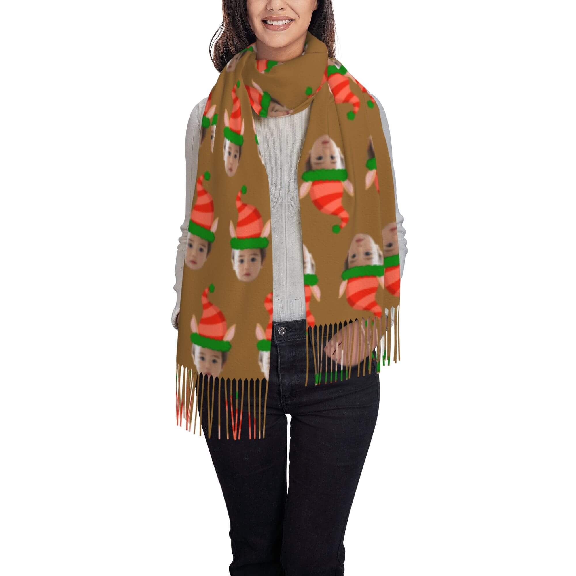 custom photo scarf