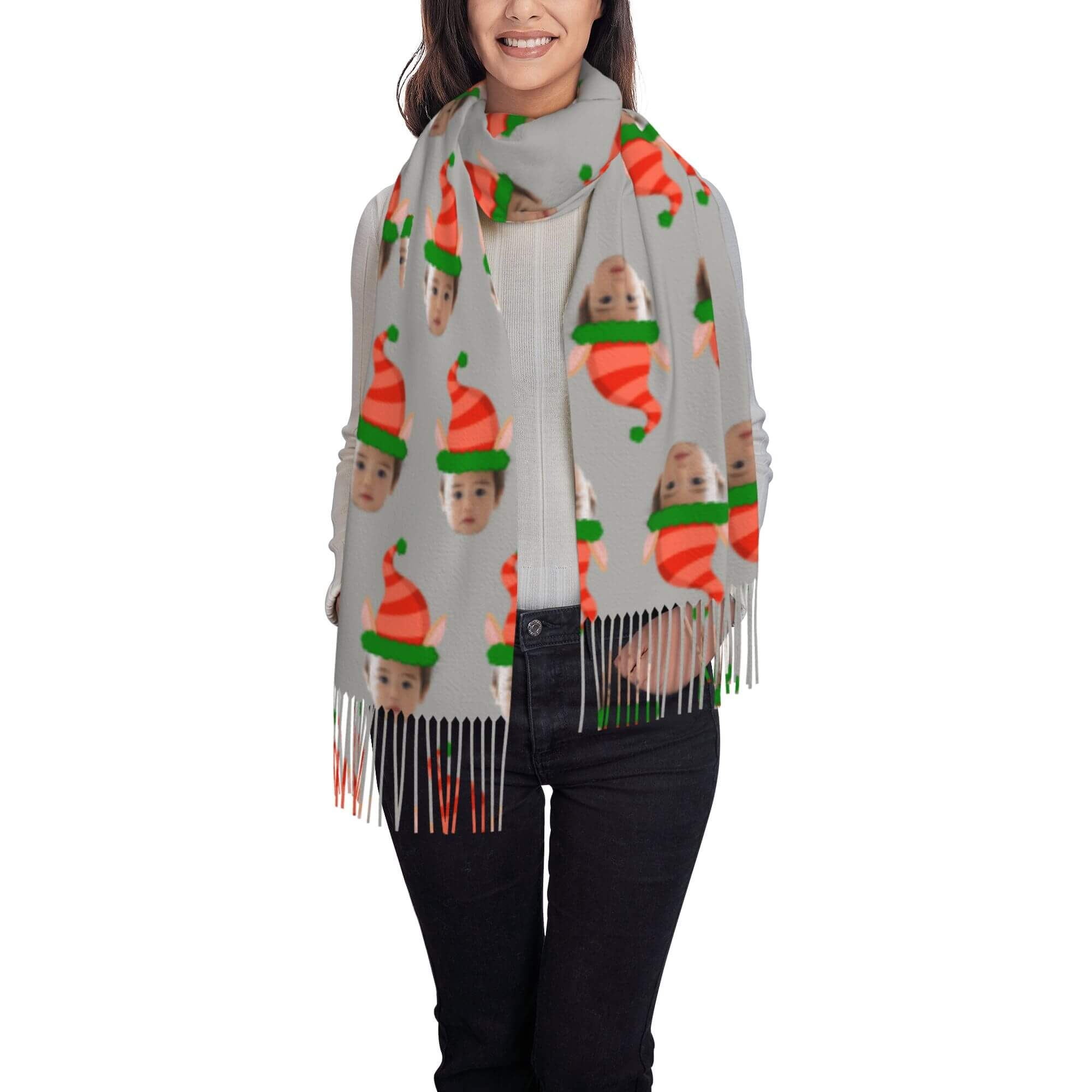 custom photo scarf