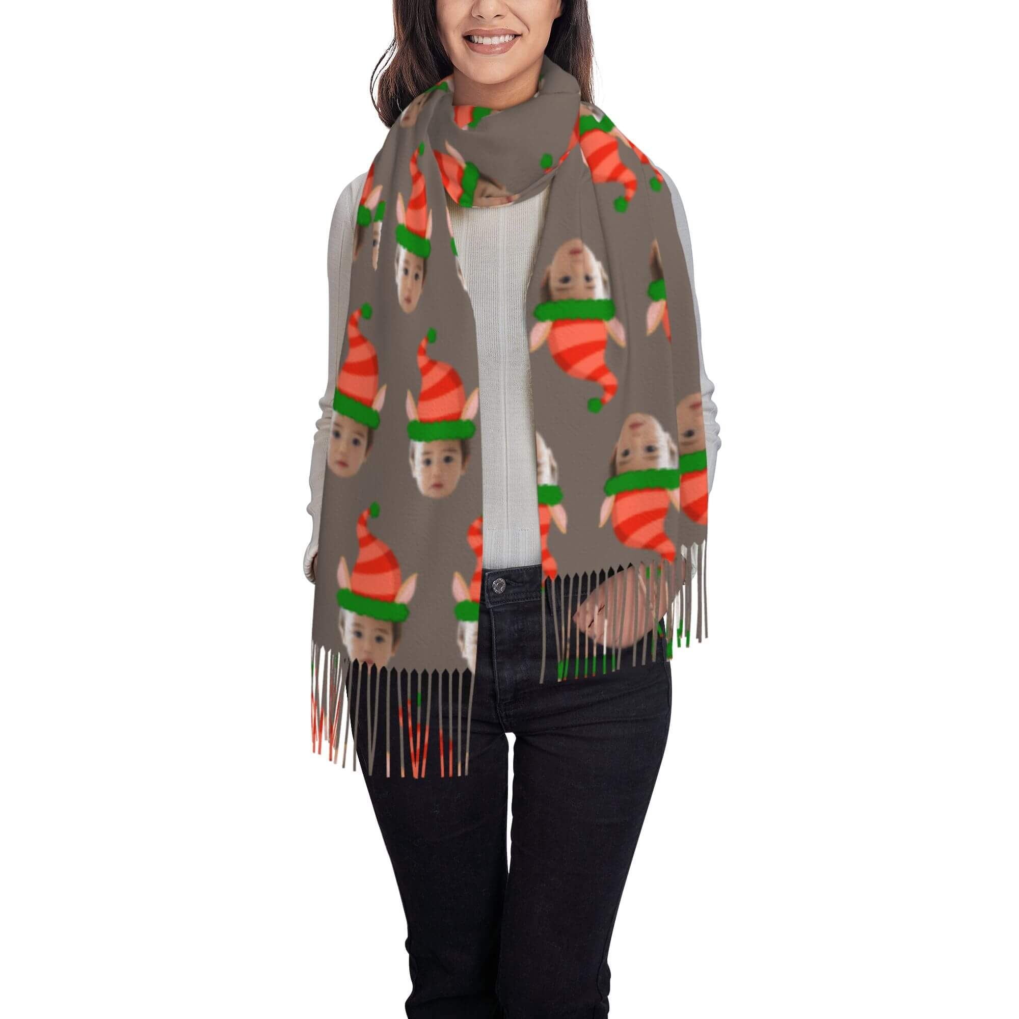 custom photo scarf