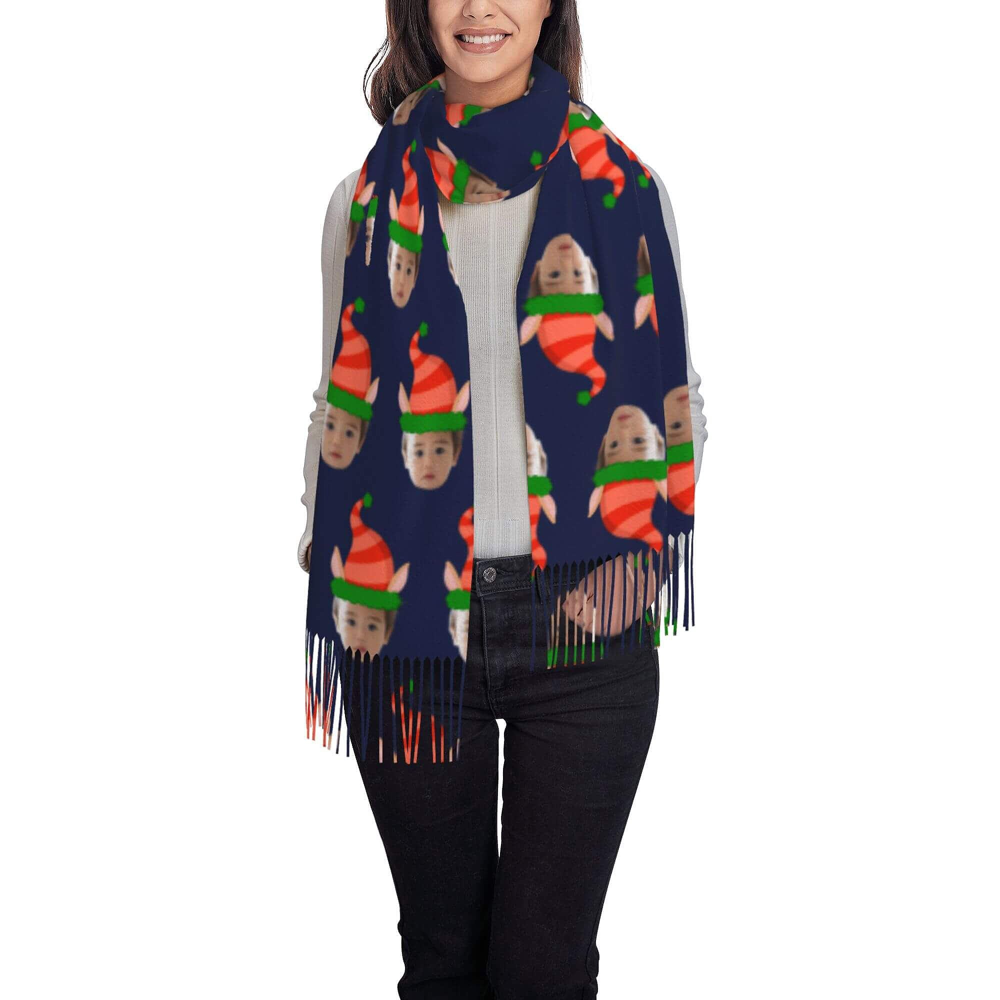 custom photo scarf