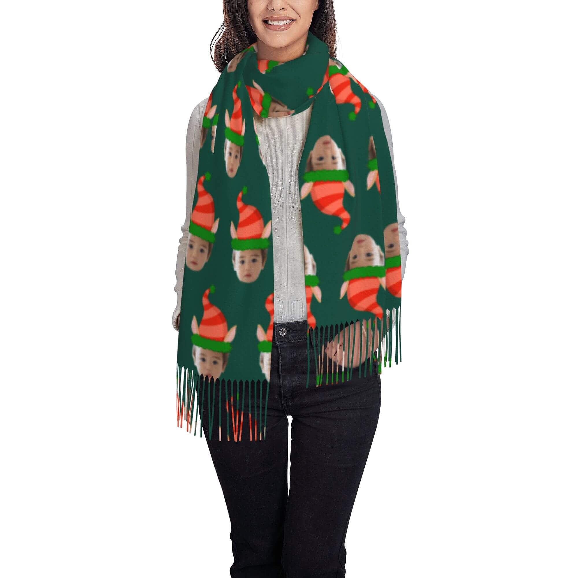 custom photo scarf