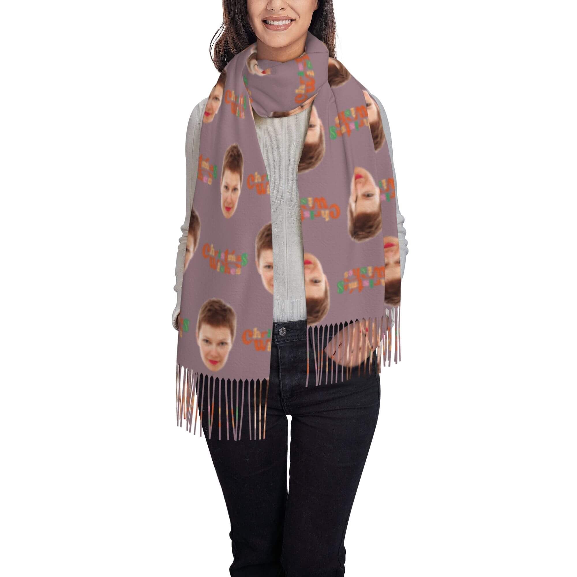 custom photo scarf