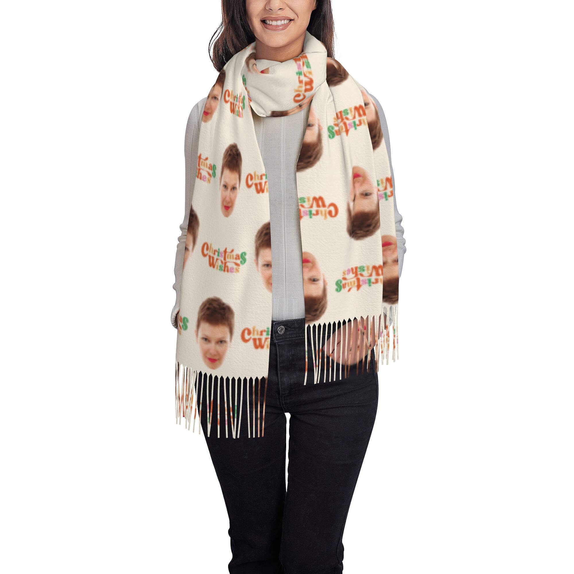 custom photo scarf