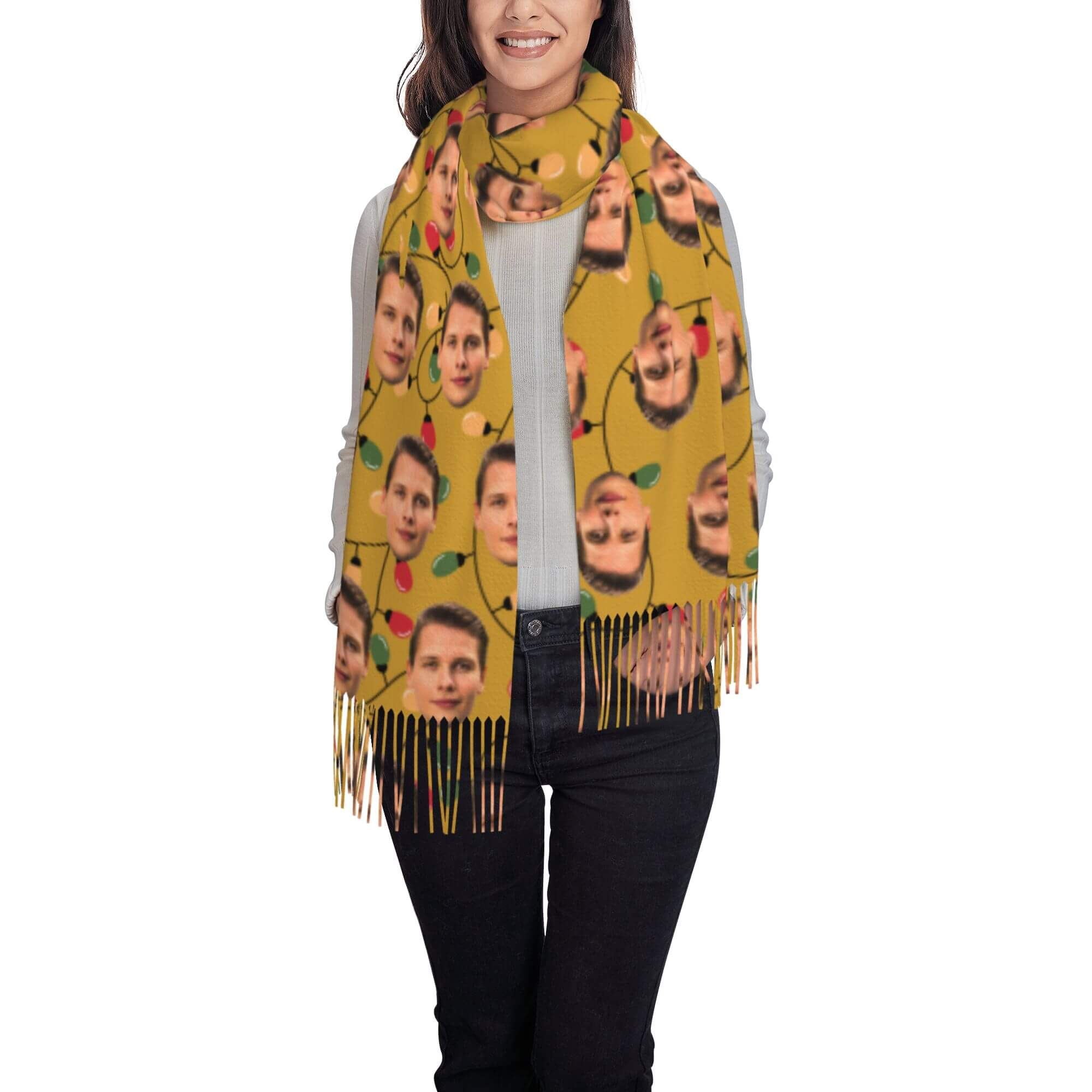 custom photo scarf