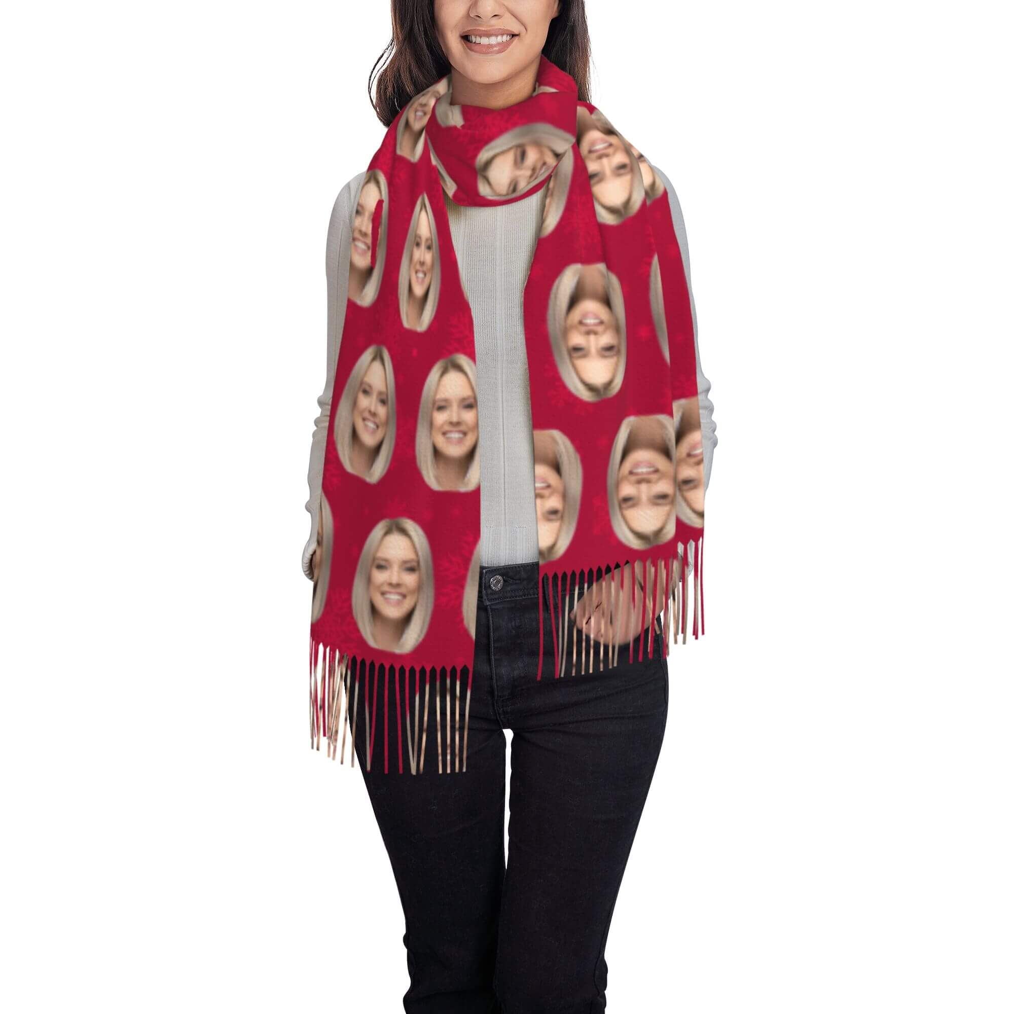 custom photo scarf