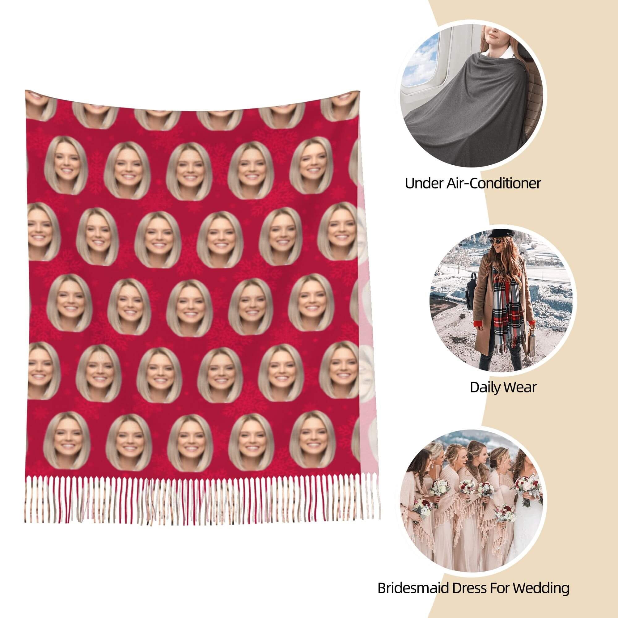 custom photo scarf
