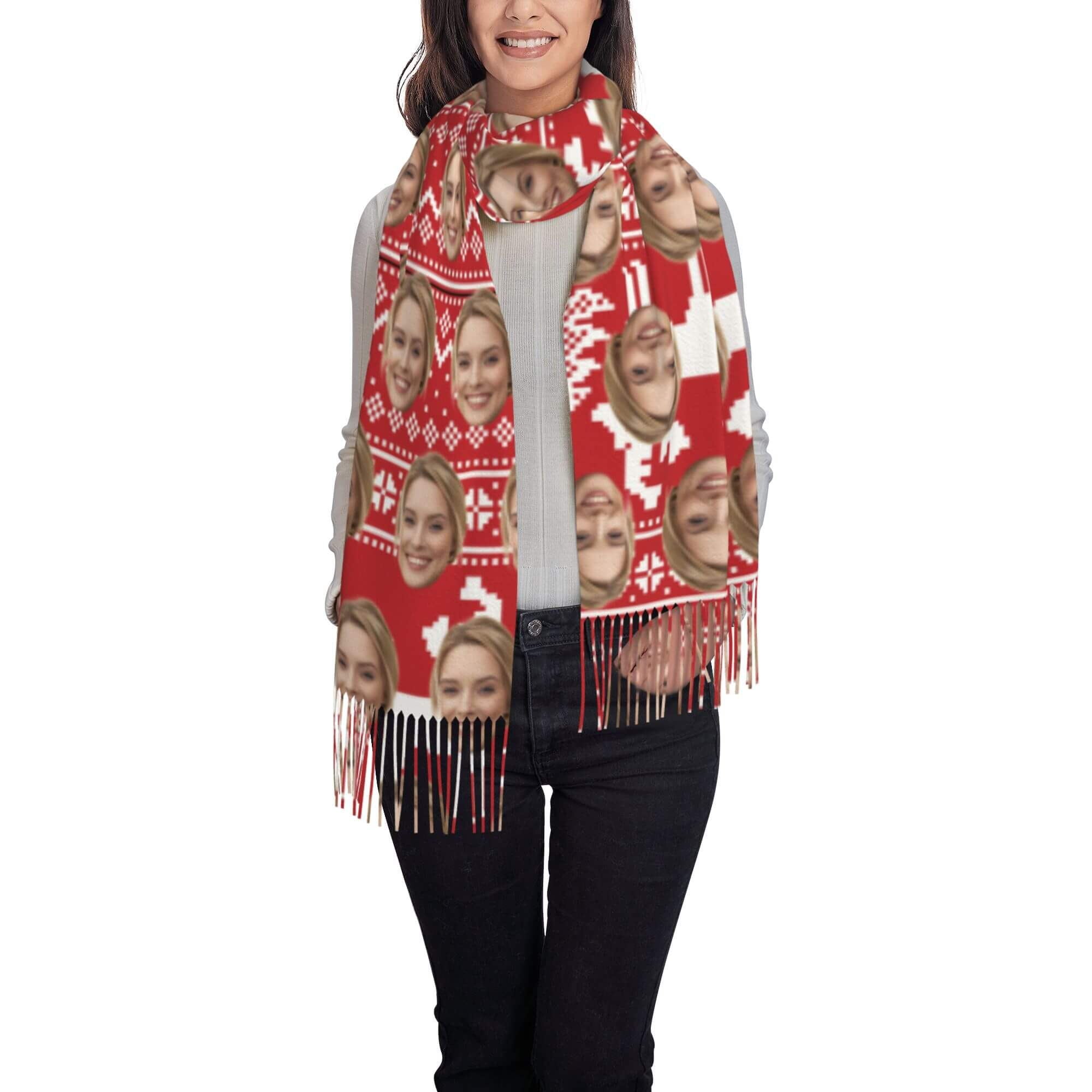 custom photo scarf