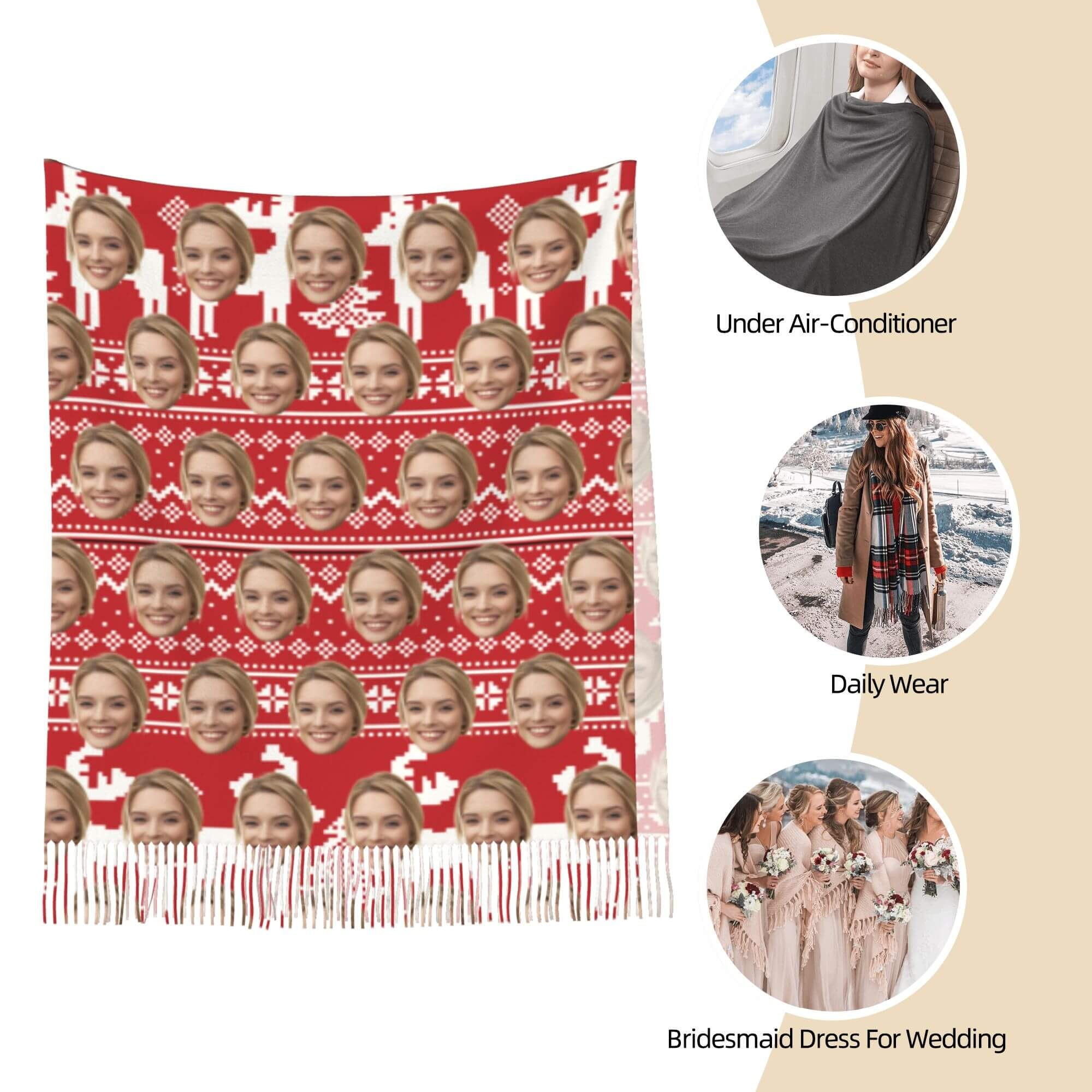 custom photo scarf