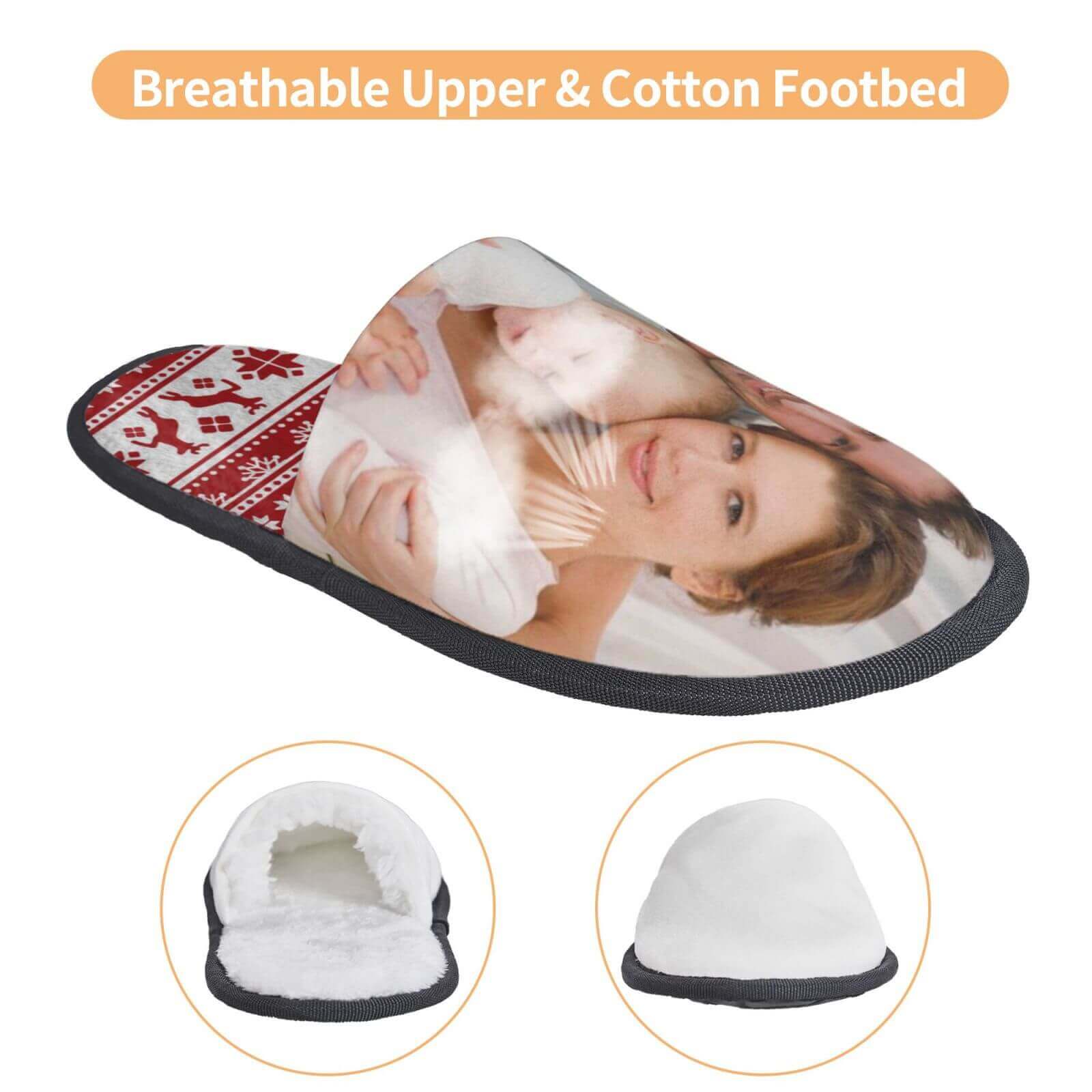 custom photo slippers