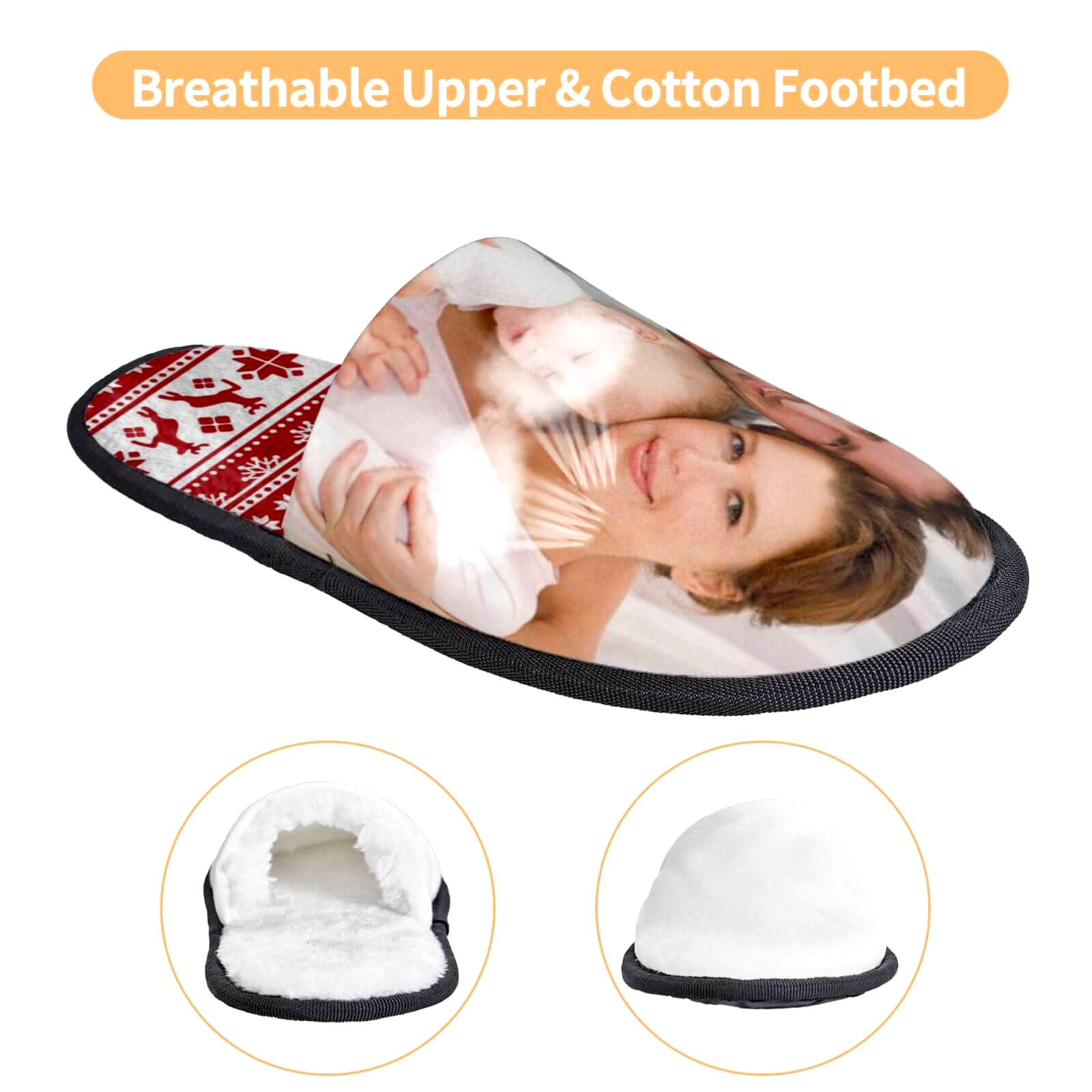 custom photo slippers