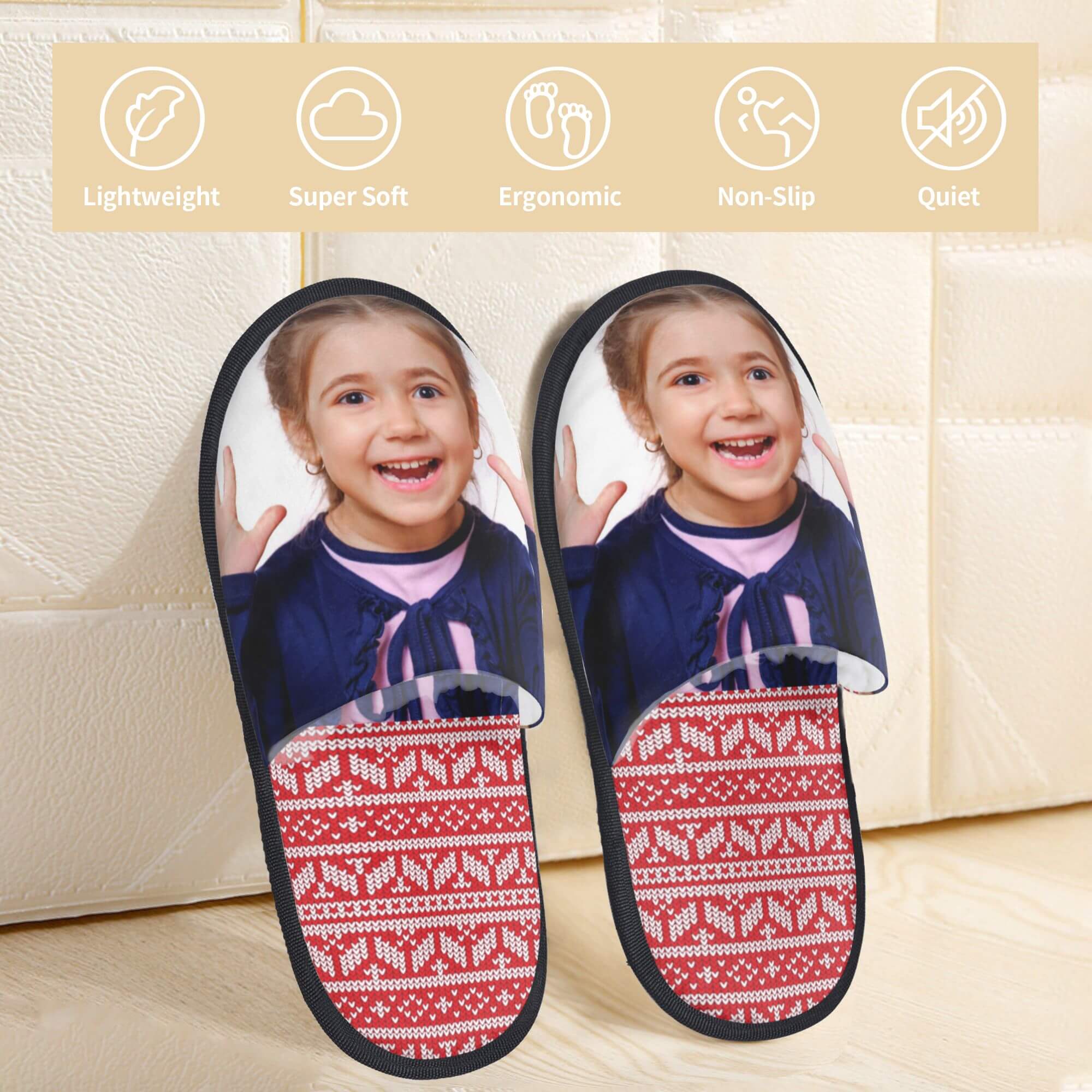 custom photo slippers