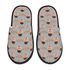 Custom Photo Slippers Merry Christmas Winter Cotton Slippers for Men Women