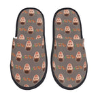 Custom Photo Slippers Merry Christmas Winter Cotton Slippers for Men Women