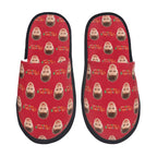 Custom Photo Slippers Merry Christmas Winter Cotton Slippers for Men Women