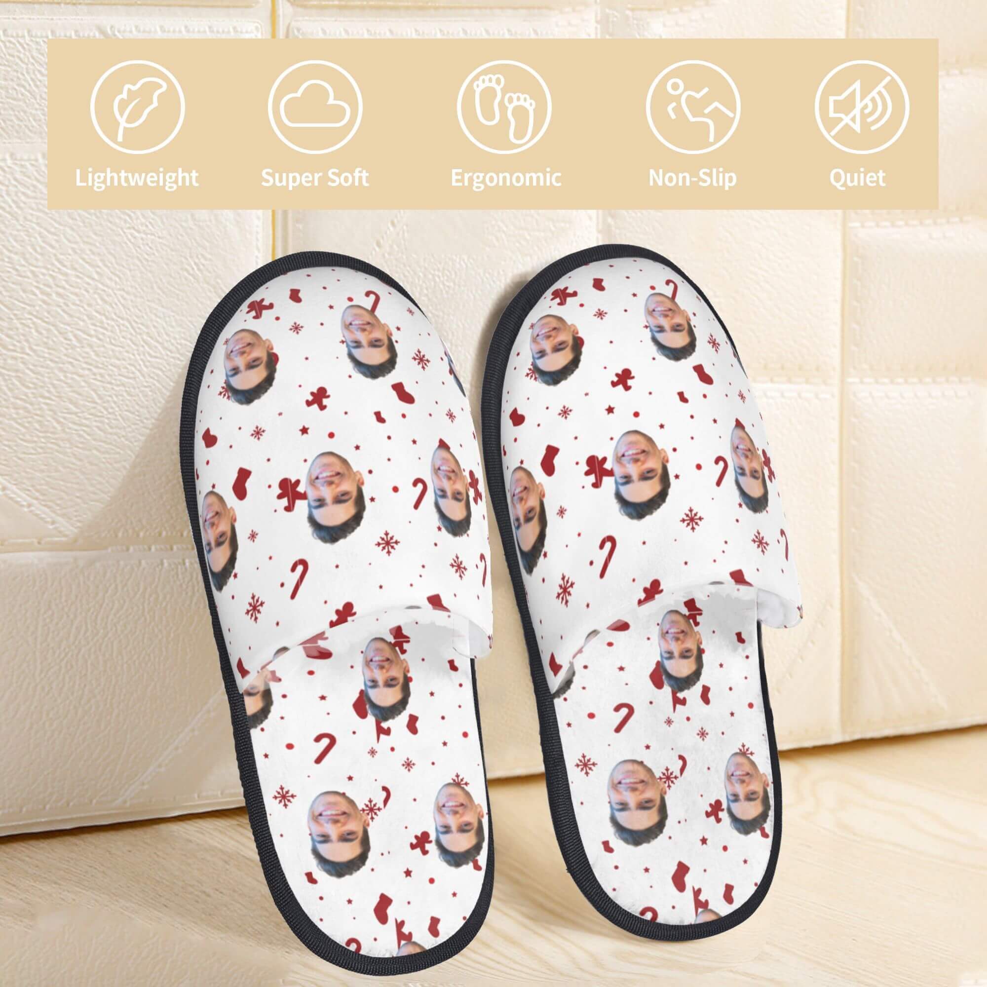 custom photo slippers